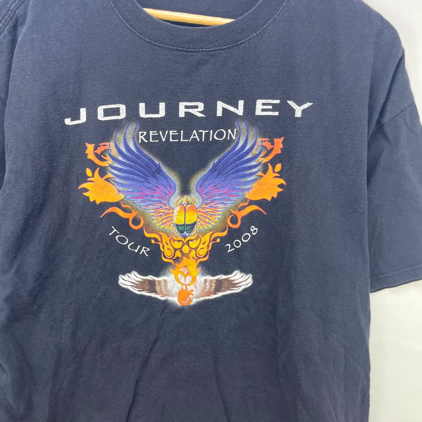 Vintage VINTAGE Journey Revelation Tour 2008 Band T Shirt XL Shirt Mens Black 2000s Concert Size US XXL / EU 58 / 5 - 2 Thumbnail