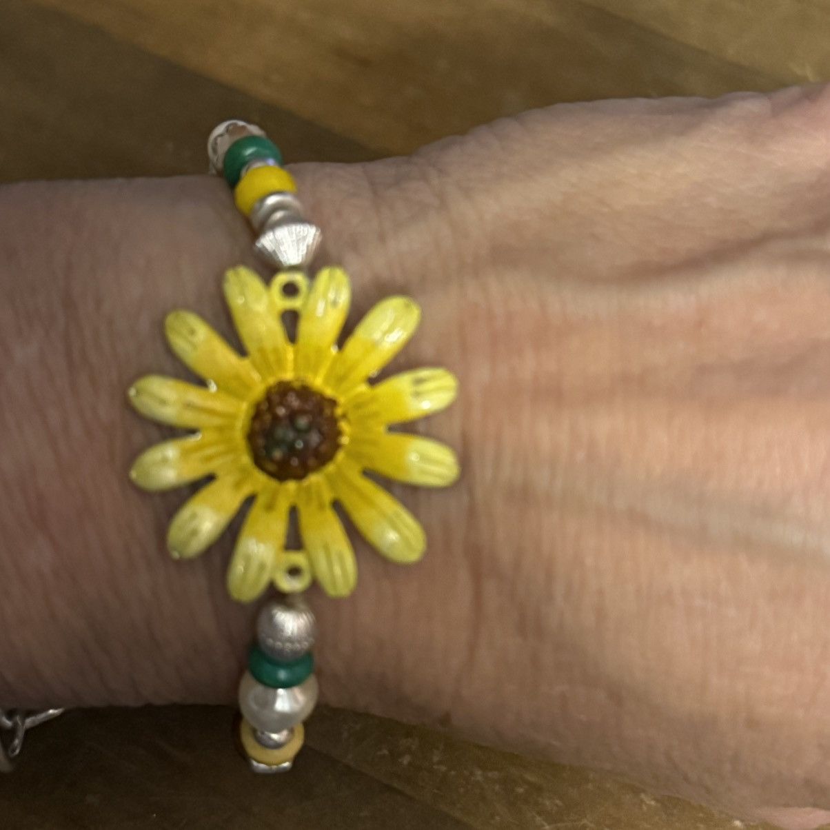 Other Yellow sunflower multicolor bead stretch bracelet Size ONE SIZE - 3 Thumbnail