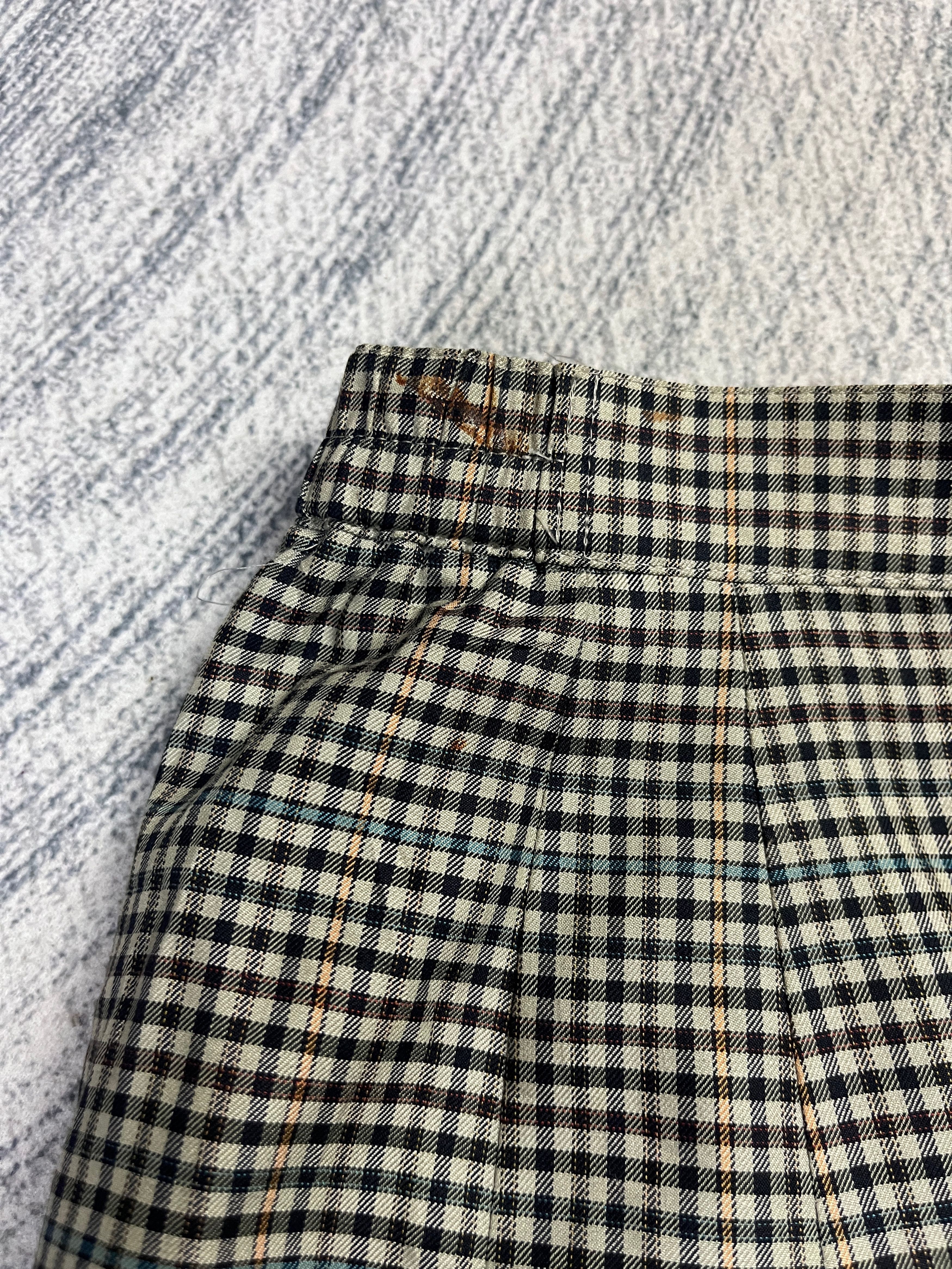 Burberry Vintage Burberrys Checkered Pleated Skirt Size 30" / US 8 / IT 44 - 11 Thumbnail