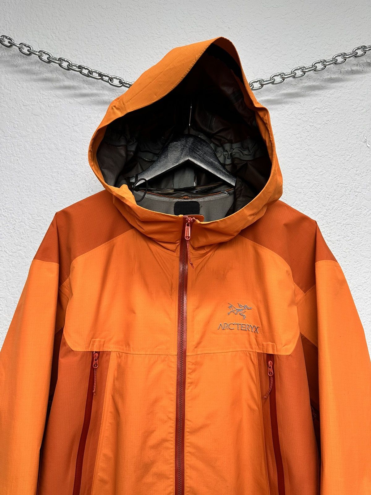 Arc'teryx Vintage Gore-tex Arcteryx Orange Shell Jacket Outdoor Size US XL / EU 56 / 4 - 2 Thumbnail