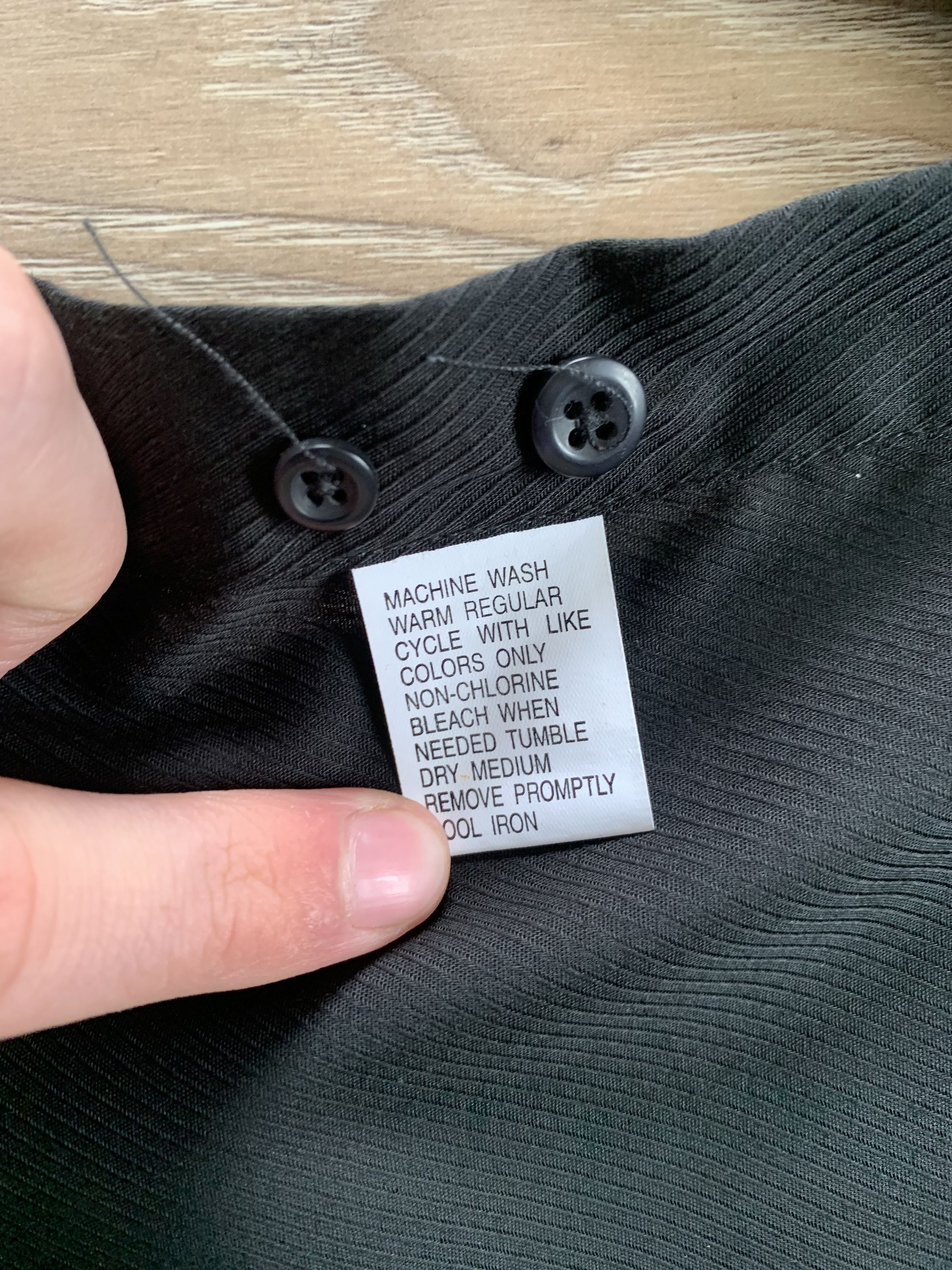Designer × Oleg Cassini Oleg Cassini Cotton Black Shirt Size US XXL / EU 58 / 5 - 6 Thumbnail