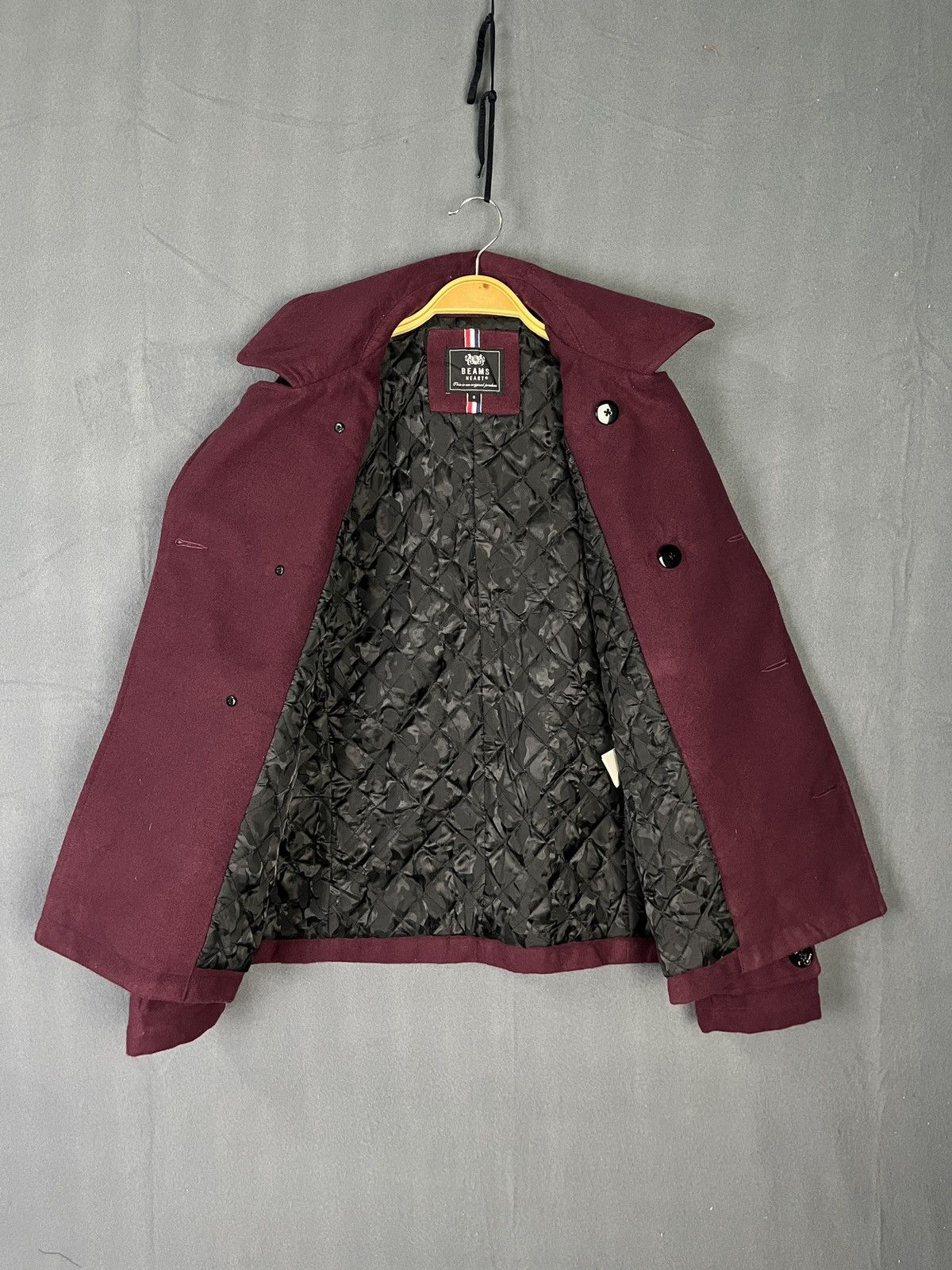 Beams Plus × Japanese Brand × Vintage Beams Heart Double Breasted Wool Cropped Jacket Size S / US 4 / IT 40 - 11 Thumbnail