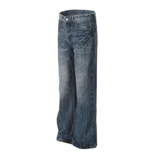Japanese Brand × Jean Pants Punk washed distressed loose casual flared jeans Size US 34 / EU 50 - 2 Thumbnail