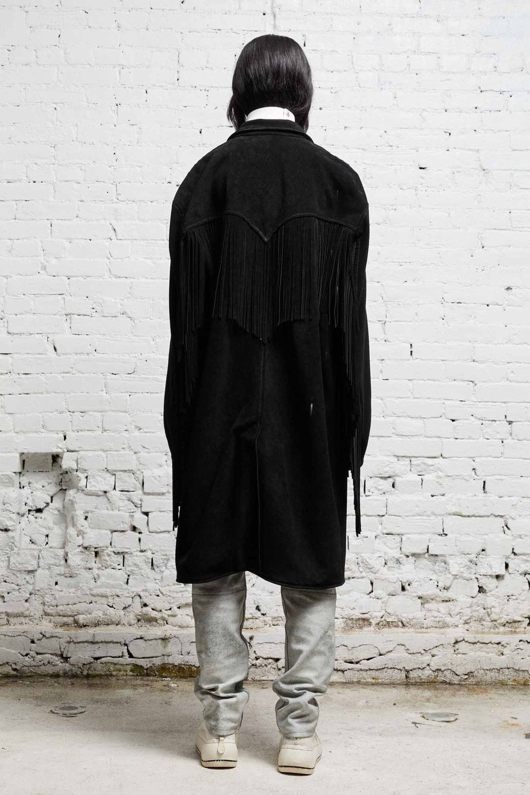 R13 R13 Fringe leather suede jacket black RARE MSRP $2400 Size US S / EU 44-46 / 1 - 16 Thumbnail