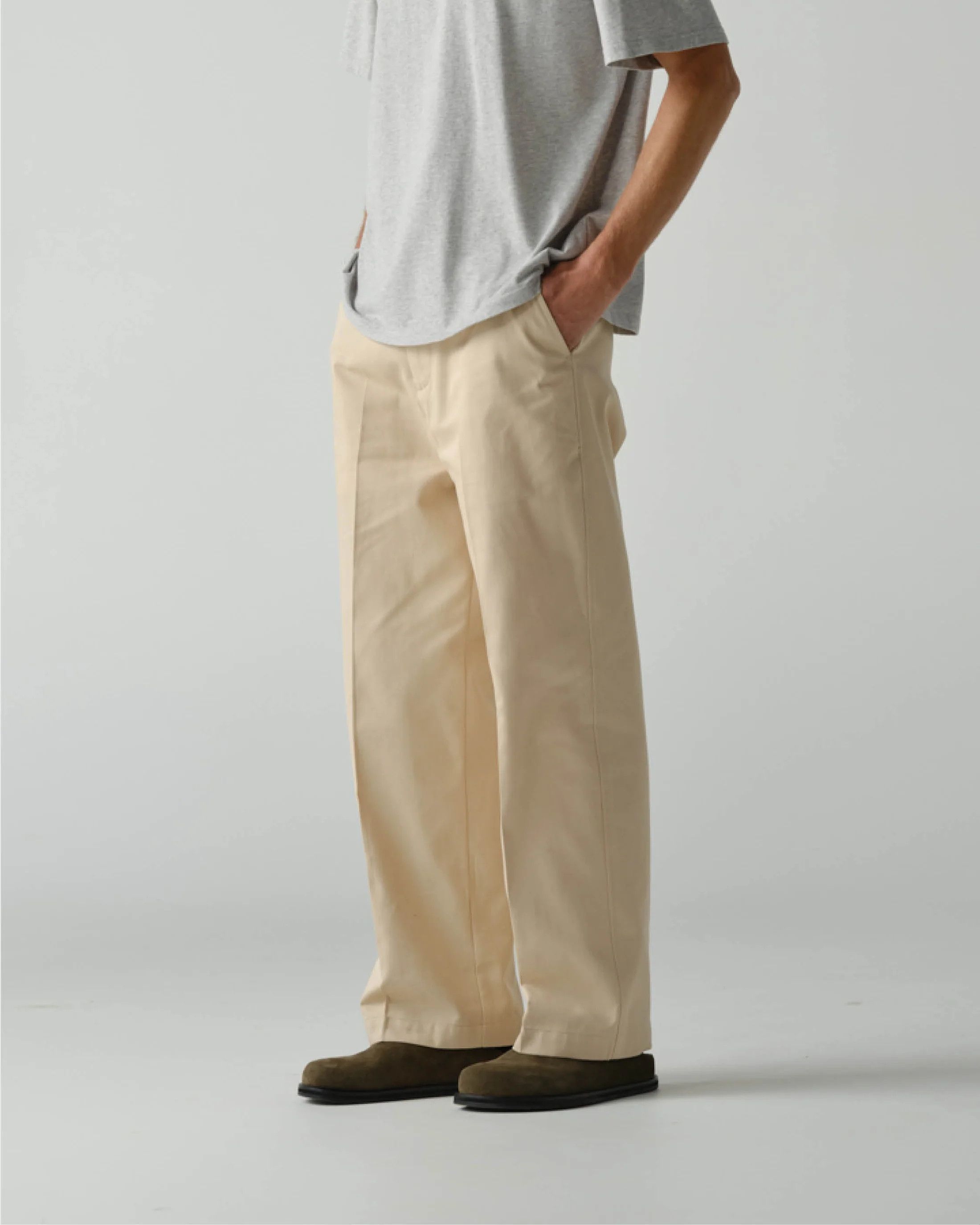 Other 💚 Thom Morison Wide Classic Pant Ecru Small NEW Size US 32 / EU 48 - 12 Thumbnail