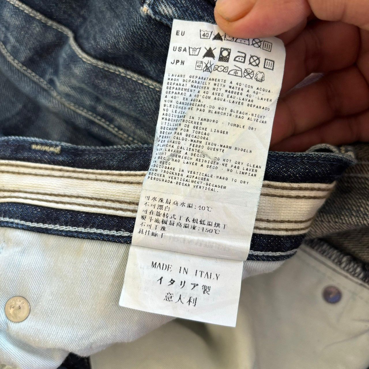 Massimo Osti Stone Island Denim Jeans Size US 32 / EU 48 - 13 Thumbnail