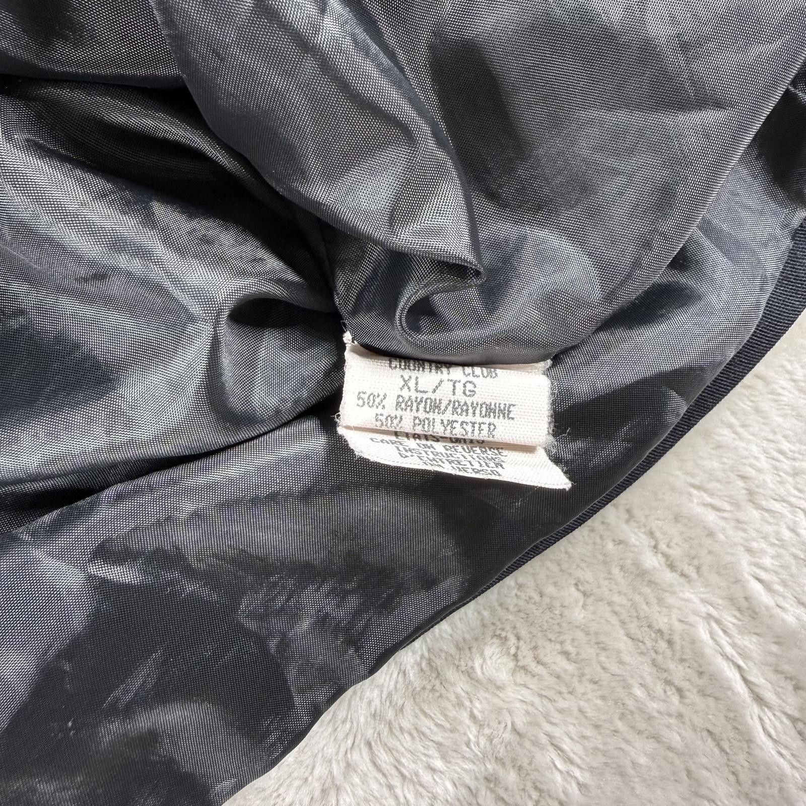 Guess Guess Jacket Women's XL Black Vintage Bomber Country Club Size US XL / EU 56 / 4 - 4 Thumbnail