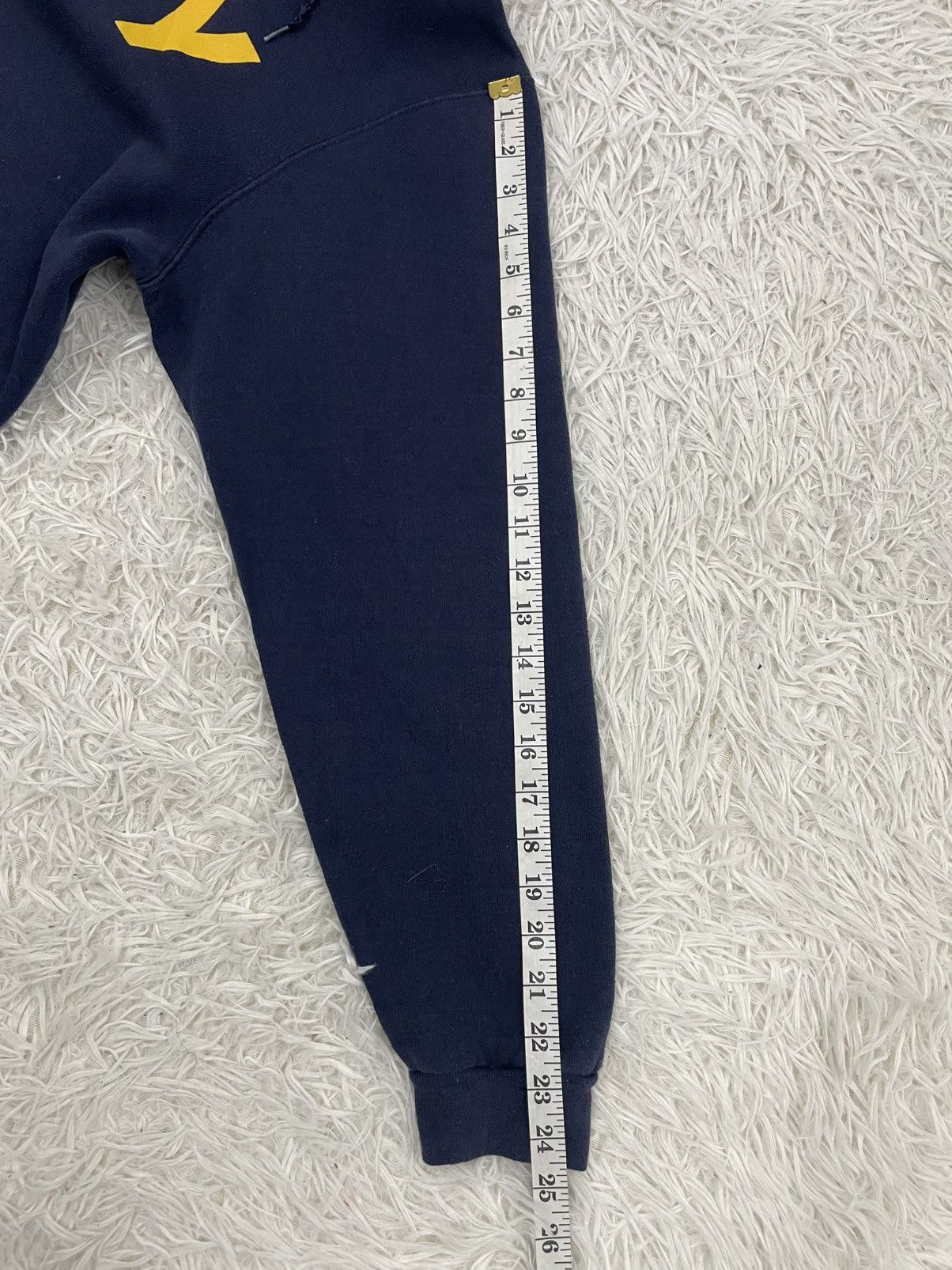 Soffe Vintage Navy Printed Hoodie By Soffe Size US M / EU 48-50 / 2 - 7 Thumbnail