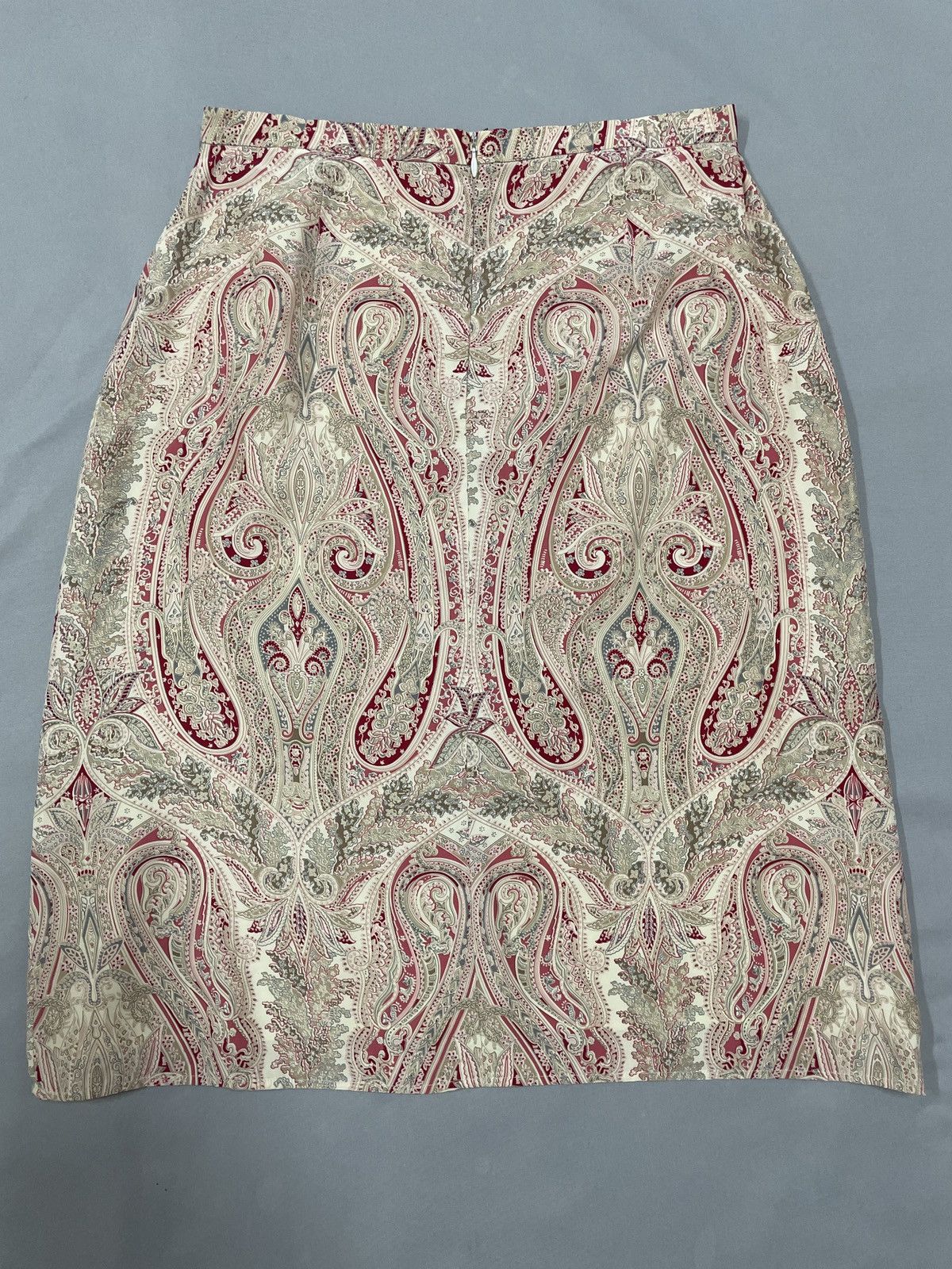 Designer × Vintage Vintage itslian designer McDavid skirts. Silk paisley. Size 30" / US 8 / IT 44 - 3 Thumbnail