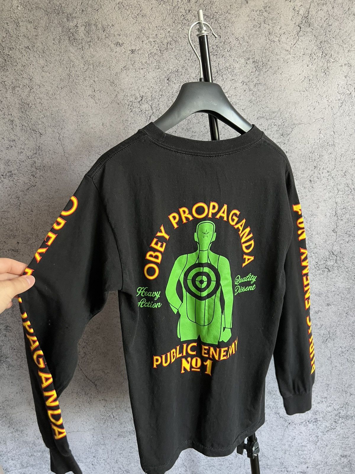 Obey Obey Long Sleeve T-Shirt Propaganda Public Enemy N1 Y2K Size US S / EU 44-46 / 1 - 8 Thumbnail