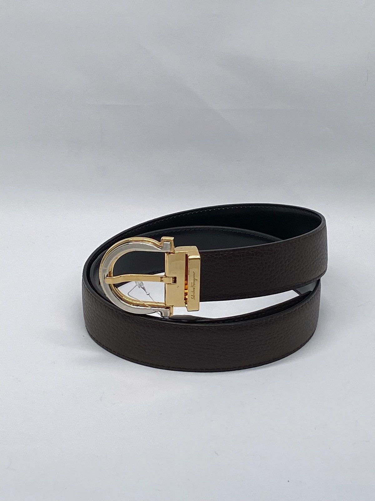 Salvatore Ferragamo Salvatore Ferragamo Adjustable Reversible Leather Belt 32 Size 32 - 3 Thumbnail