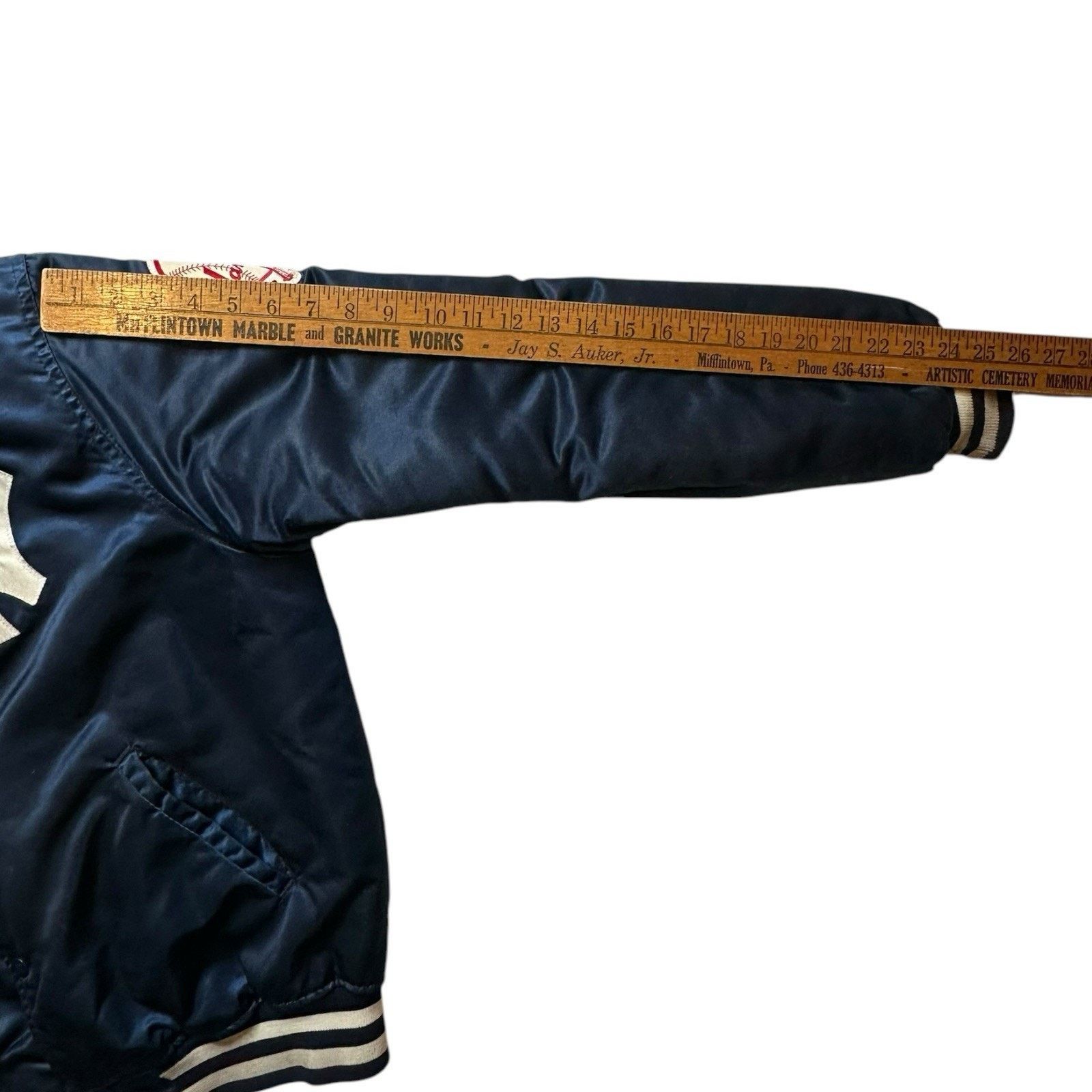 Starter VINTAGE 80s New York Yankees STARTER Satin Jacket XL Bomber Size US XL / EU 56 / 4 - 8 Thumbnail