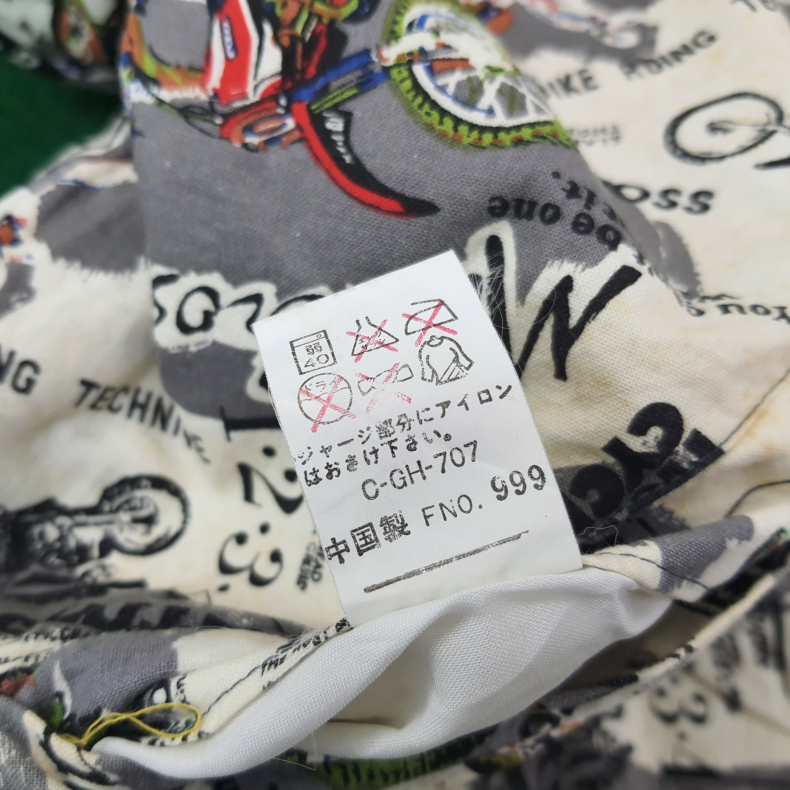 Japanese Brand Vintage Motor Cross Reversible Custom Honda Racing C247N6 Size US M / EU 48-50 / 2 - 5 Thumbnail