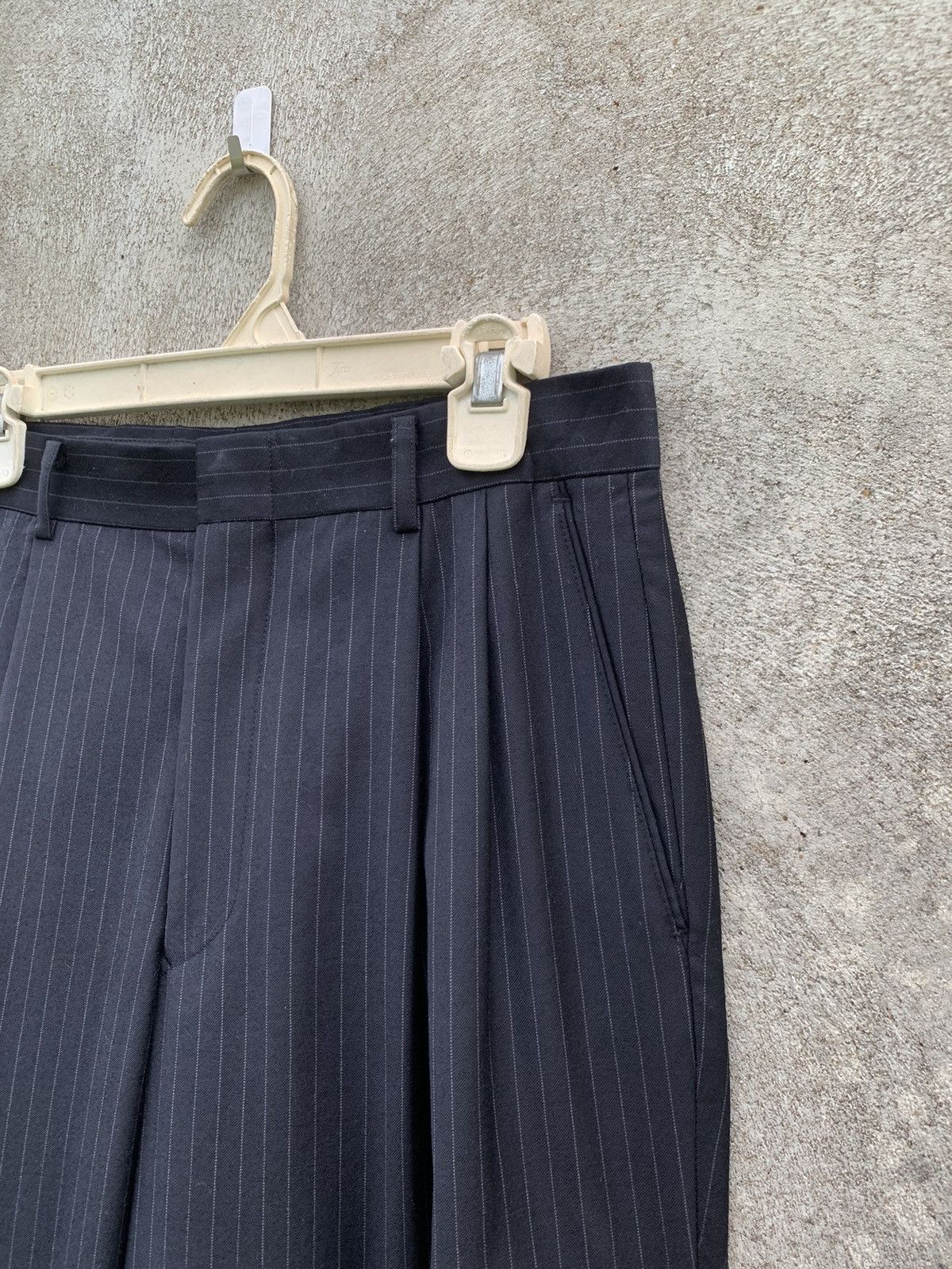 Balmain 2003 Balmain stripe black formal trouser Size US 29 - 4 Thumbnail