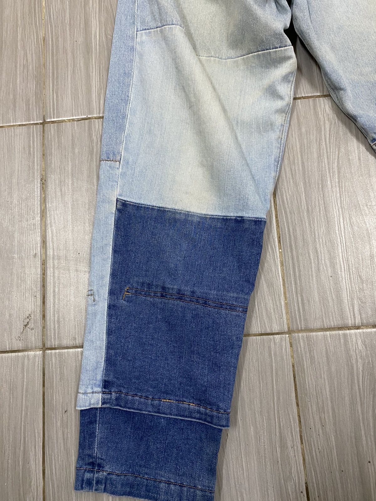Issey Miyake Frapbois by Issey Miyake Patchwork Denim Pants | Avant Garde Size US 30 / EU 46 - 5 Thumbnail