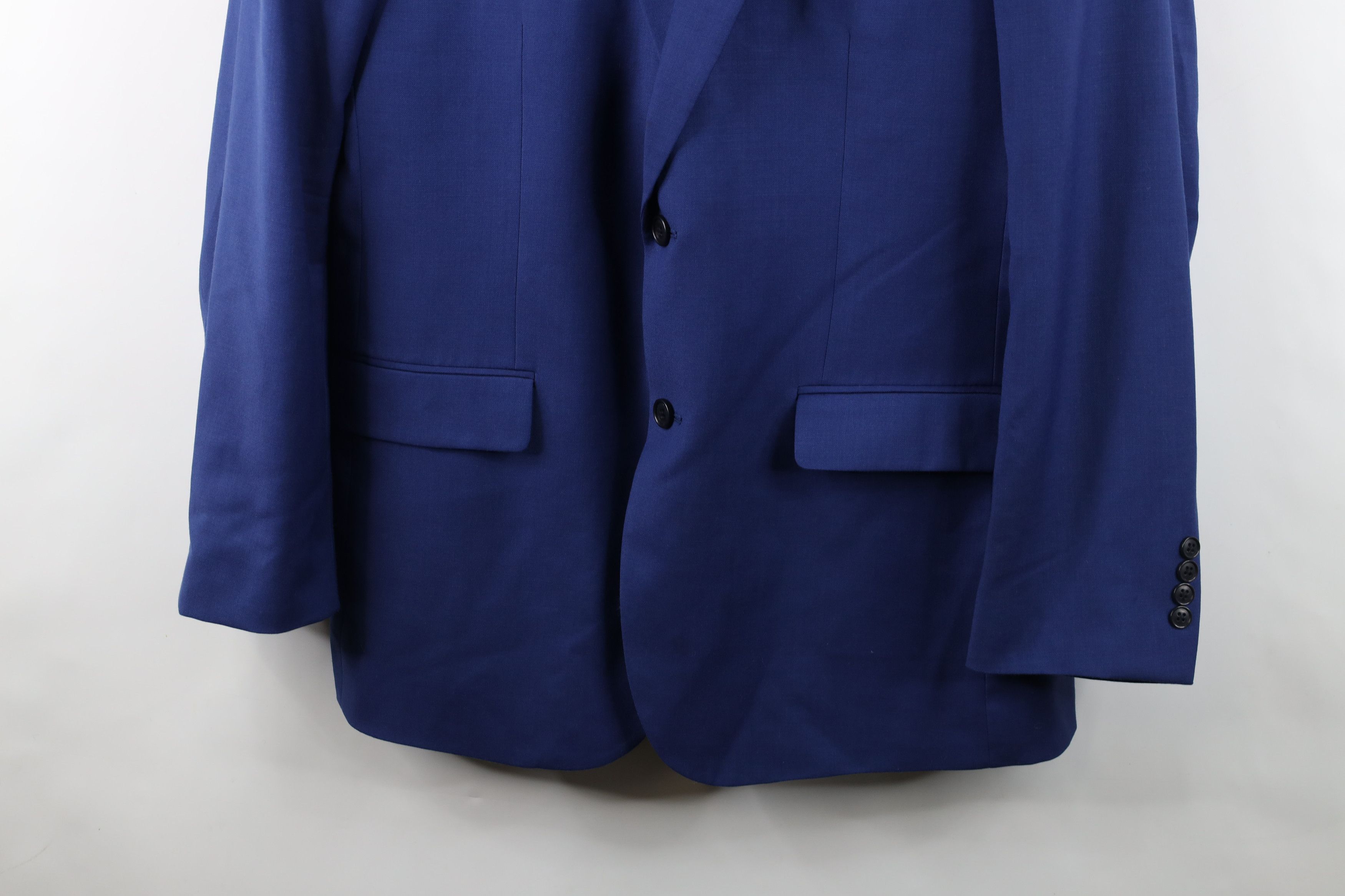 Jos. A. Bank Jos A Bank Wool 2 Button Suit Coat Blazer Jacket Blue Size US XXL / EU 58 / 5 - 3 Thumbnail