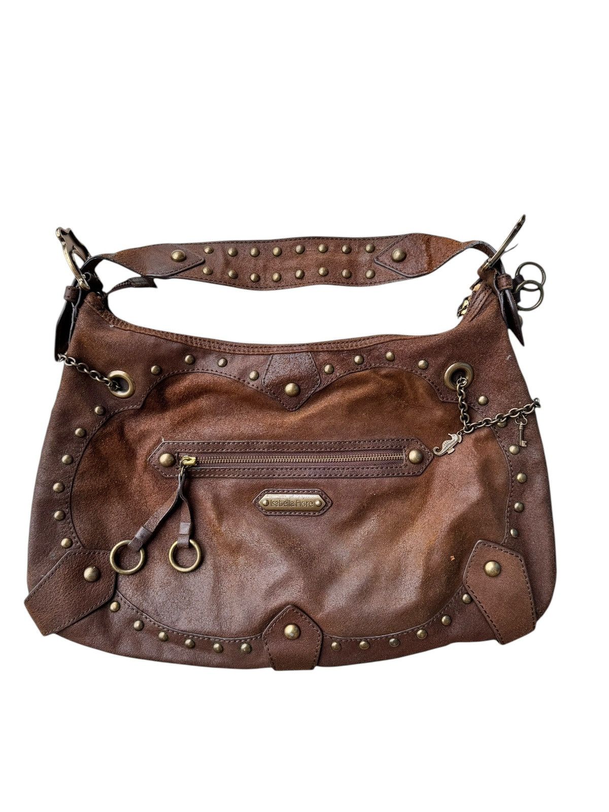 Isabel Marant Etoile Rare Issabella Fiore Hearty Studded Floral Hobo Shoulder Size ONE SIZE - 5 Thumbnail
