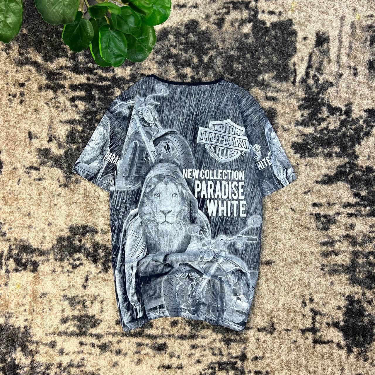 Harley Davidson Harley Davidson Vintage Y2K Allover Print T-Shirt 1TS34 Size US S / EU 44-46 / 1 - 2 Thumbnail