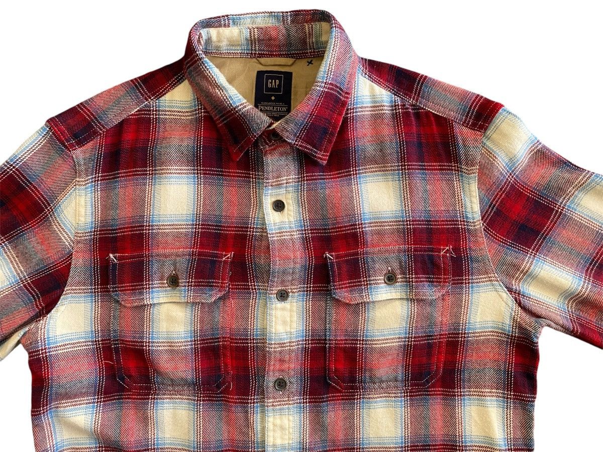 Gap × Pendleton × Vintage Vintage Discontinued GAP x Pendleton Plaid Flannel Shirt Size US S / EU 44-46 / 1 - 2 Thumbnail