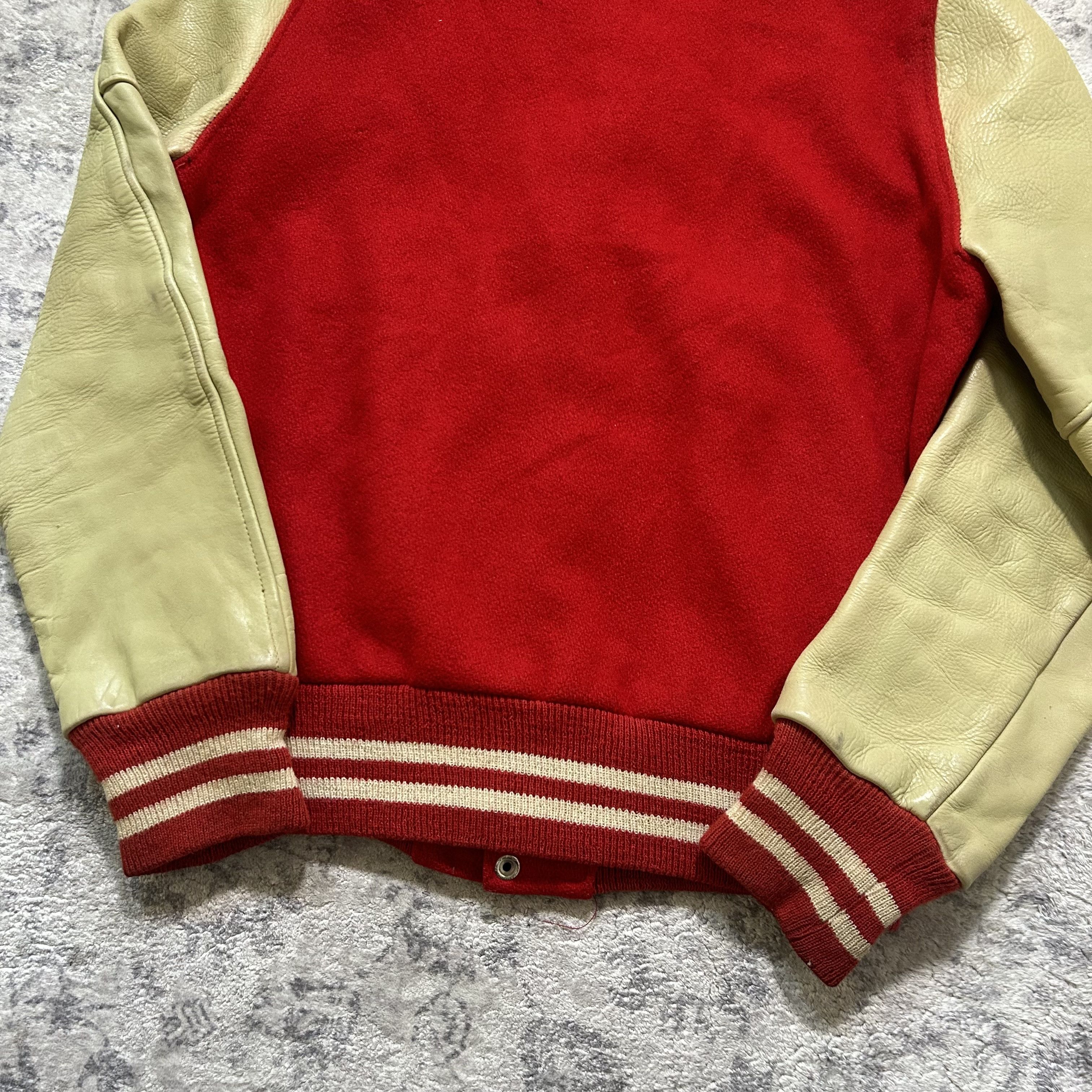 Vintage Vintage Leather Varsity Jacket Size US M / EU 48-50 / 2 - 8 Thumbnail