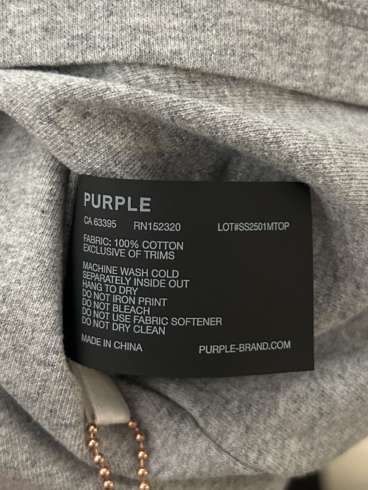 Purple Brand Purple Brand Textured Inside Out Tee Size US XL / EU 56 / 4 - 4 Thumbnail