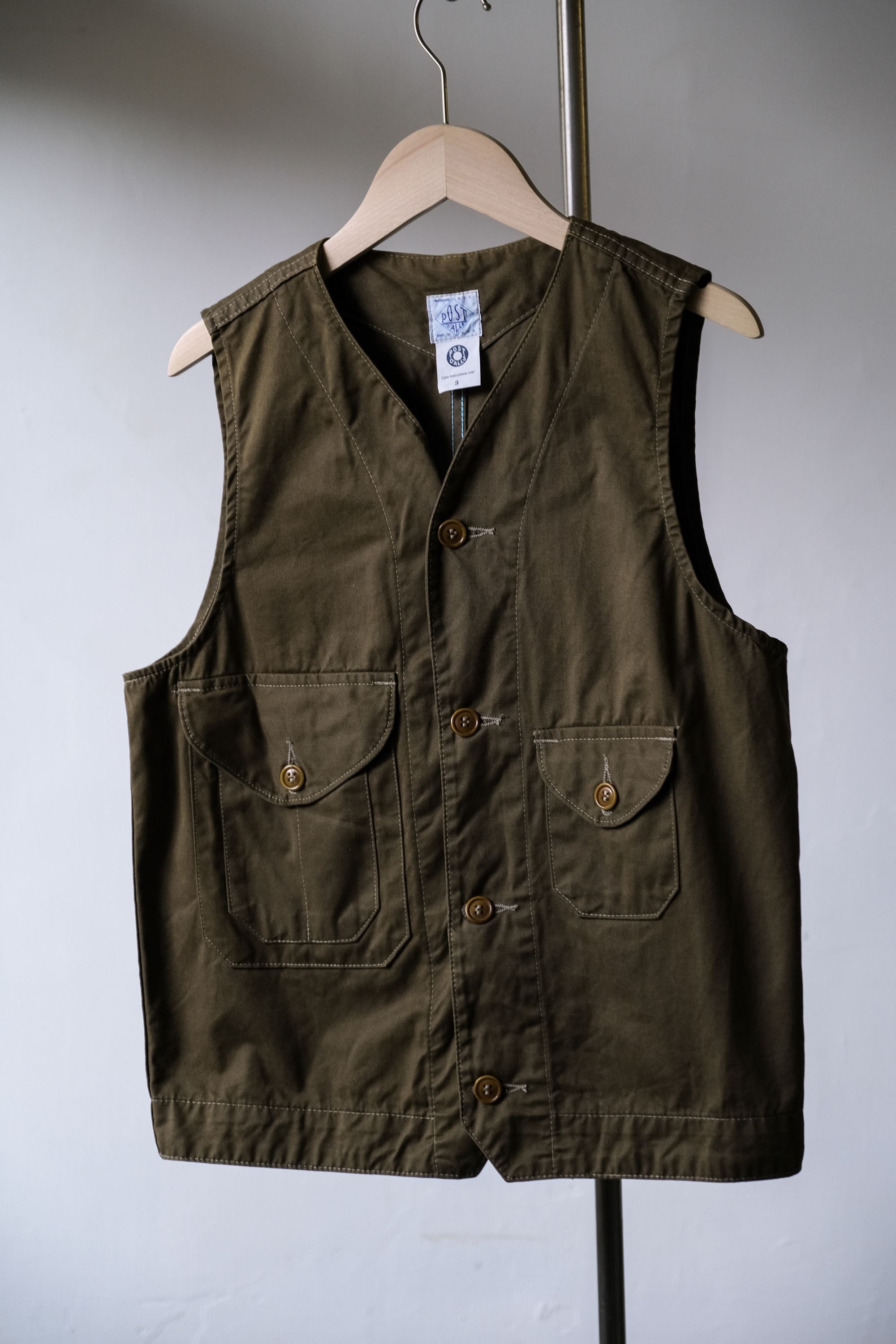 image of Post Overalls Post O’Alls Hunting Vest With Buckle in Brown, Men's (Size Small)