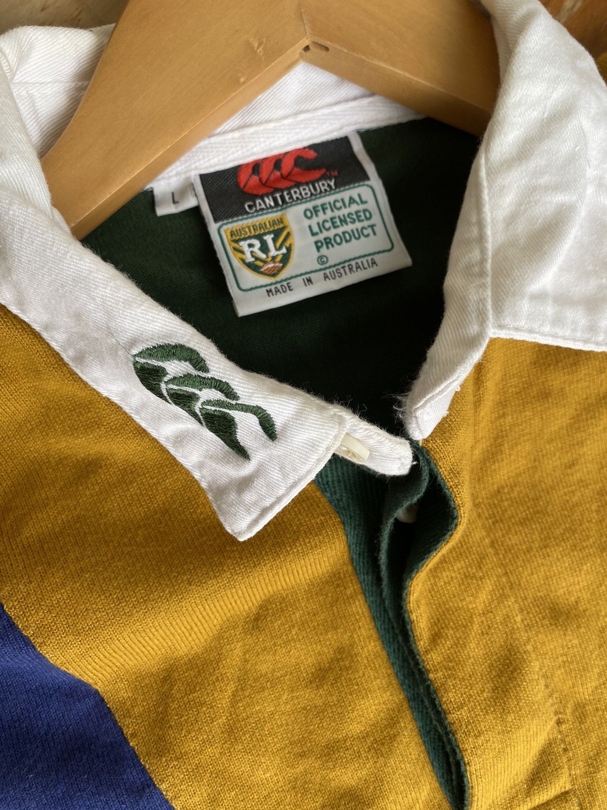 Canterbury of New Zealand Canterbury Rugby League World Cup 95 Jersey 128/250 Size US L / EU 52-54 / 3 - 4 Thumbnail