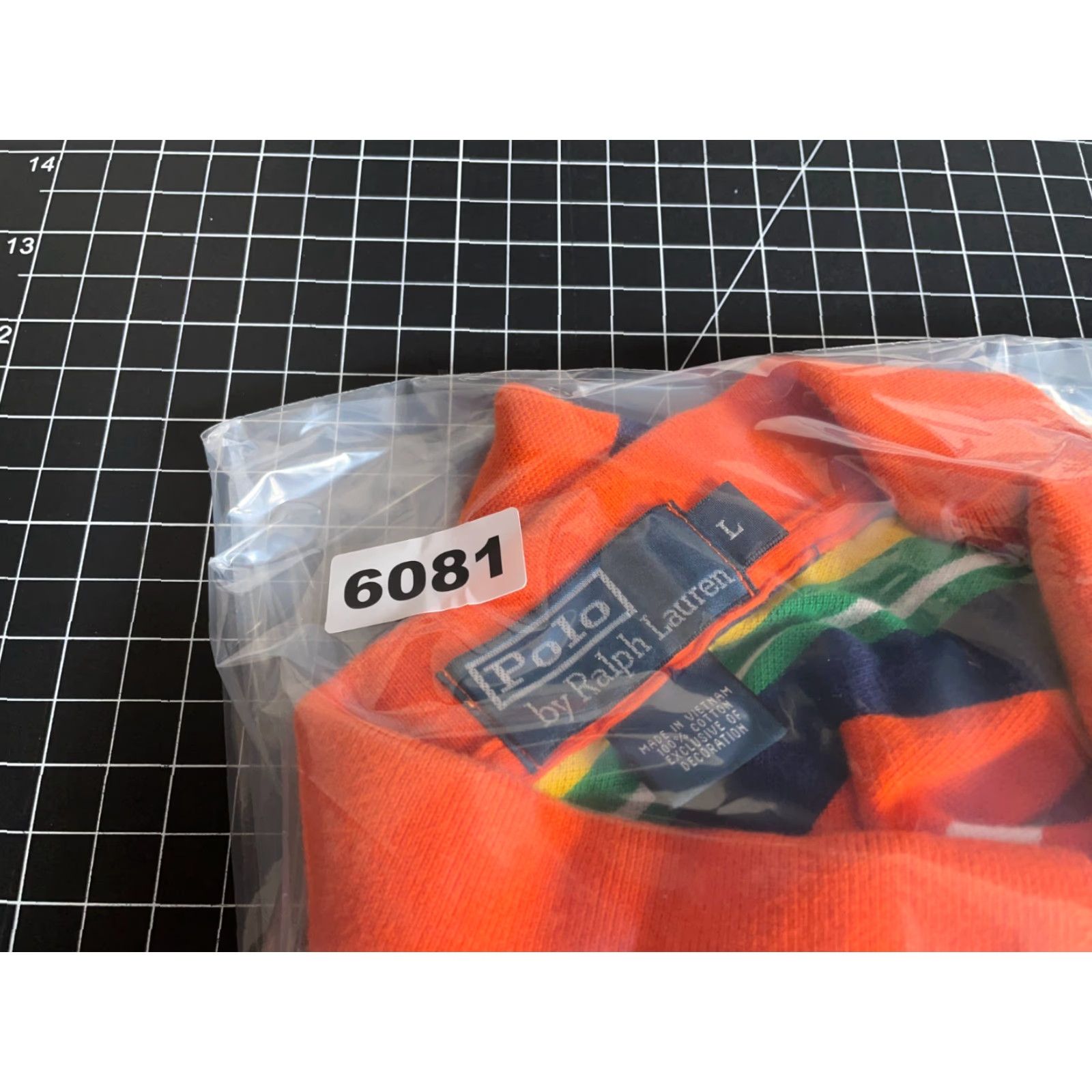 Polo Ralph Lauren Polo Ralph Lauren Polo Shirt Men Large Orange Yellow Stripe Pique Cotton Polo Shirt Mens Large Orange Yellow Stripe Polo Ralph Lauren Size US L / EU 52-54 / 3 - 8 Thumbnail