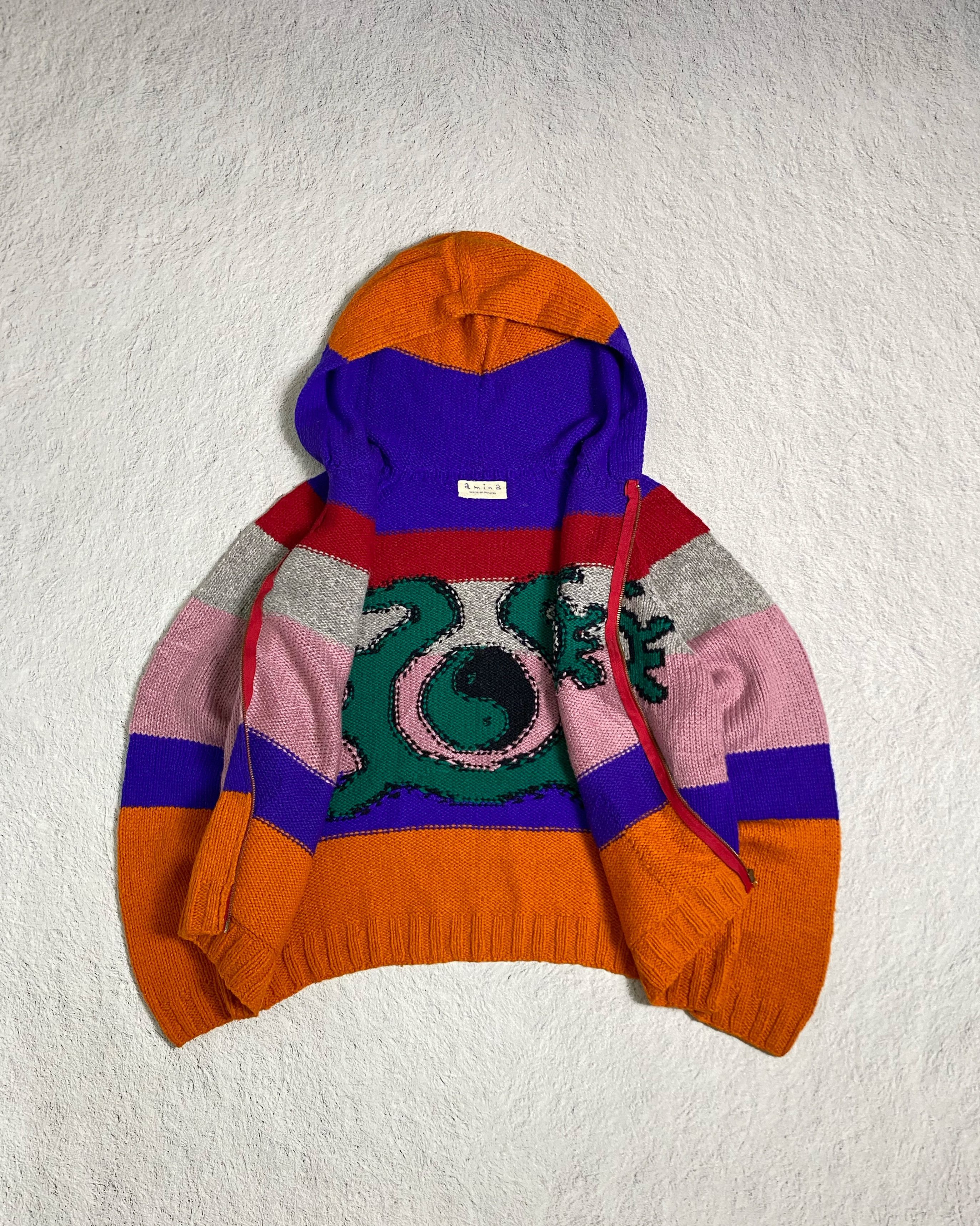 Vintage Vintage Amina Zip-up knit wool y2k Size US M / EU 48-50 / 2 - 5 Thumbnail