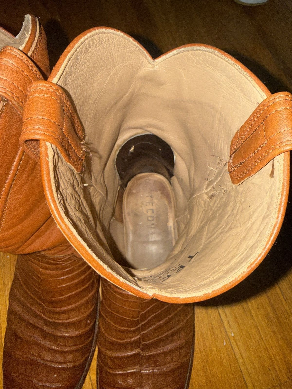Tecovas Tecovas Roper Caiman Leather Boots Size US 11 / EU 44 - 7 Thumbnail