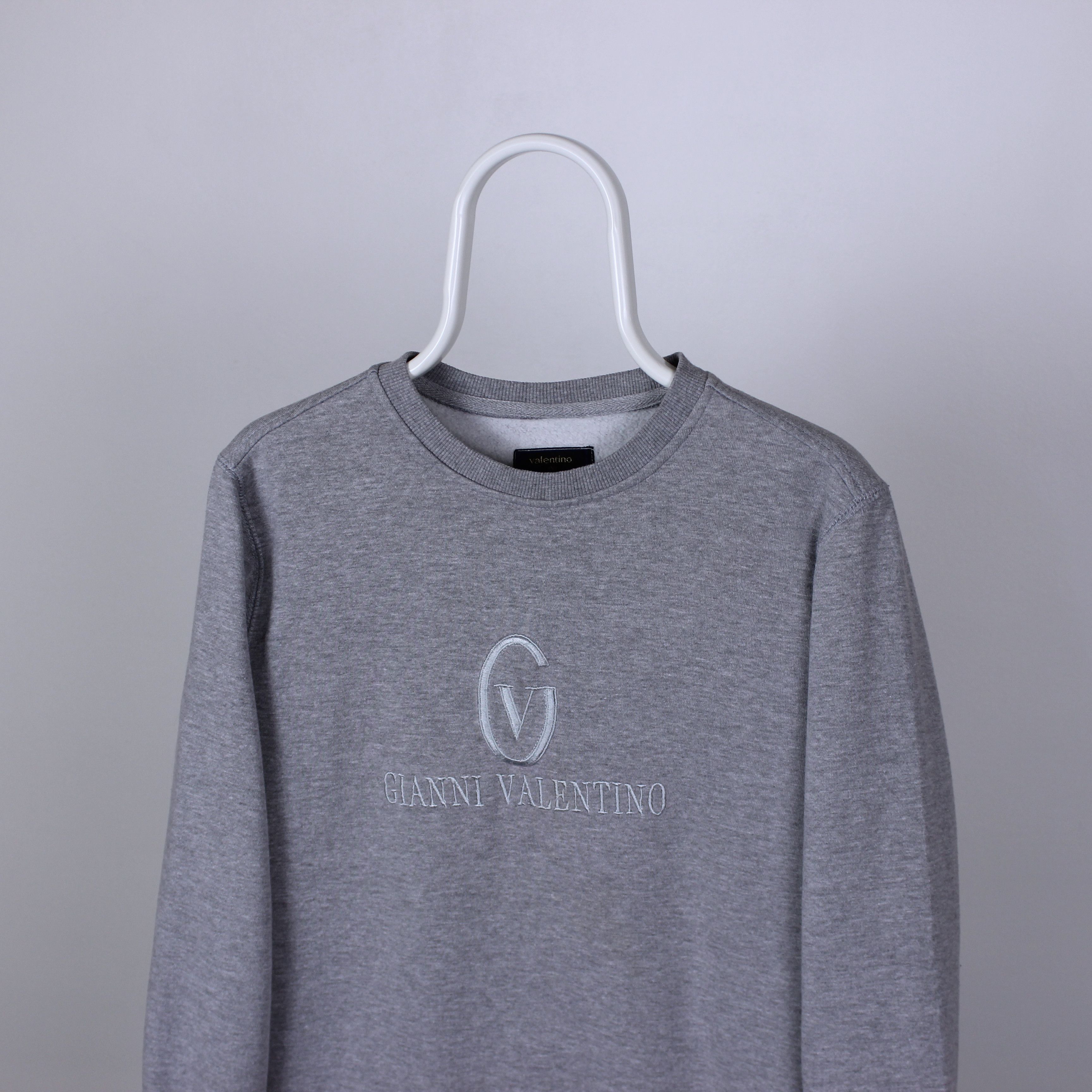 Valentino Valentino sweatshirt vintage Centr logo S M gray Size US M / EU 48-50 / 2 - 1 Thumbnail