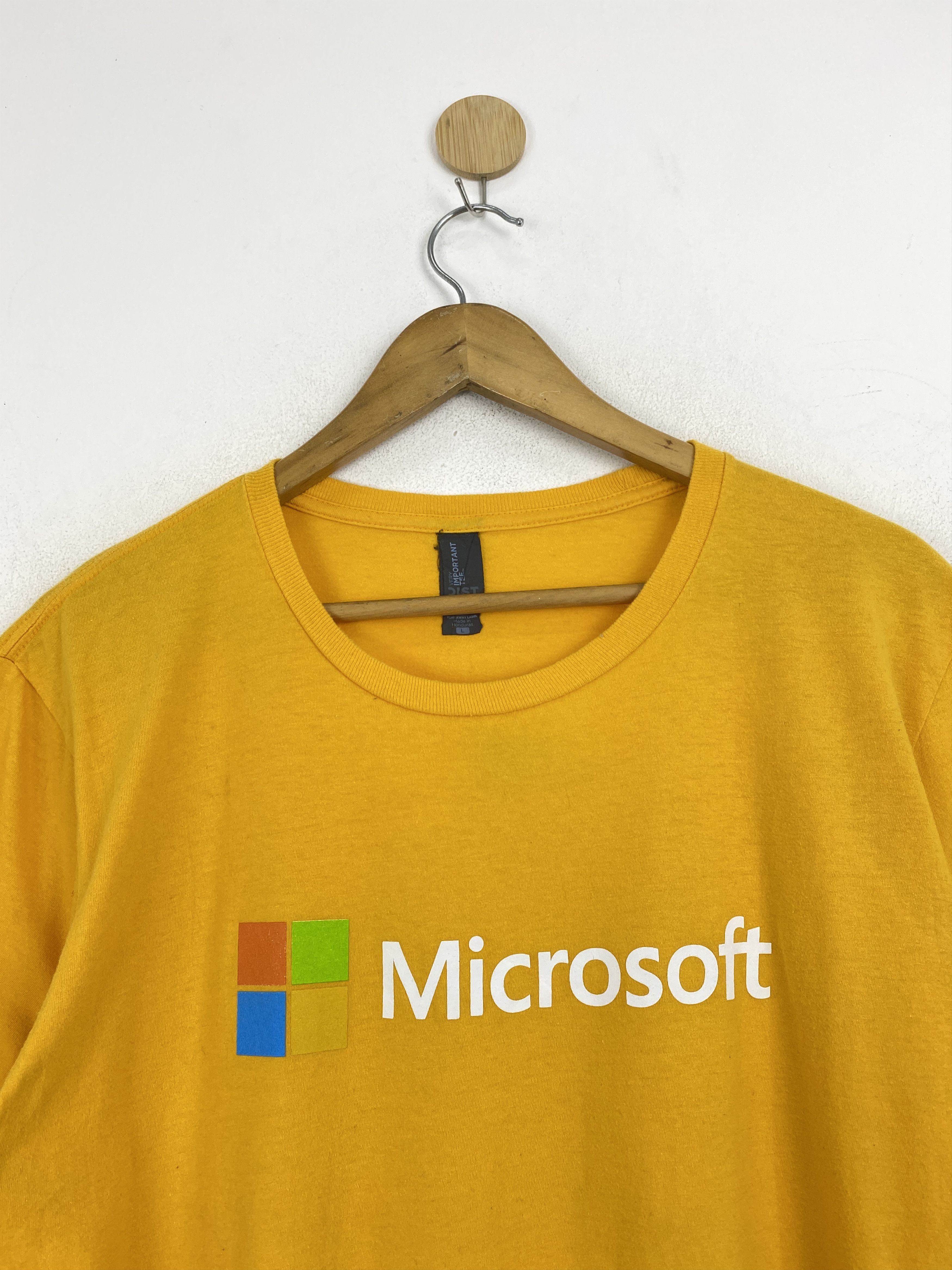 Microsoft × Vintage Vintage Microsoft Central Logo Tshirt TA0609 Size US L / EU 52-54 / 3 - 3 Thumbnail