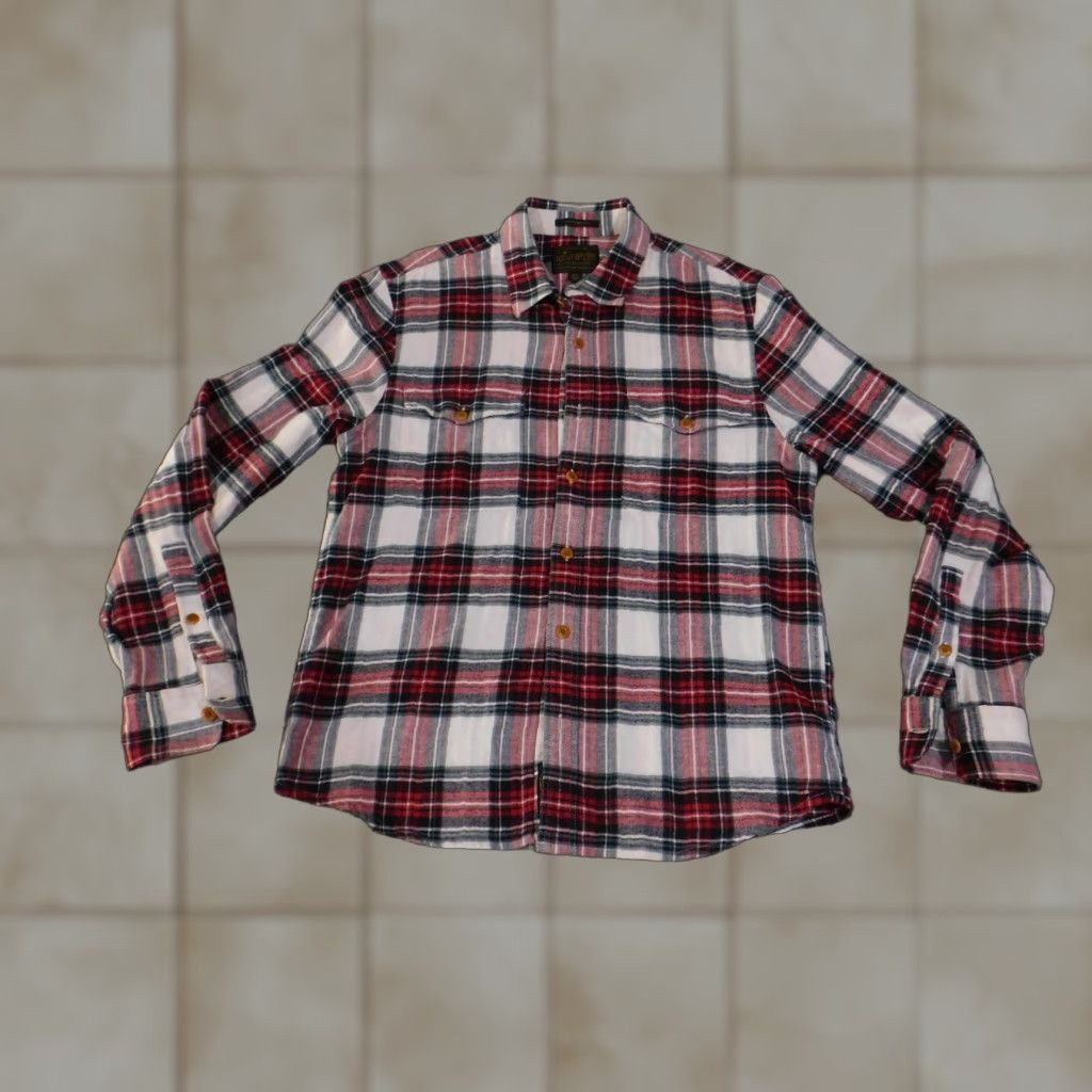 Lucky Brand Lucky Brand Shirt Mens Small Red Black Plaid Flannel Untucked Saturday Stretch Pocket Long Sleeve Button-Up Size US S / EU 44-46 / 1 - 1 Thumbnail