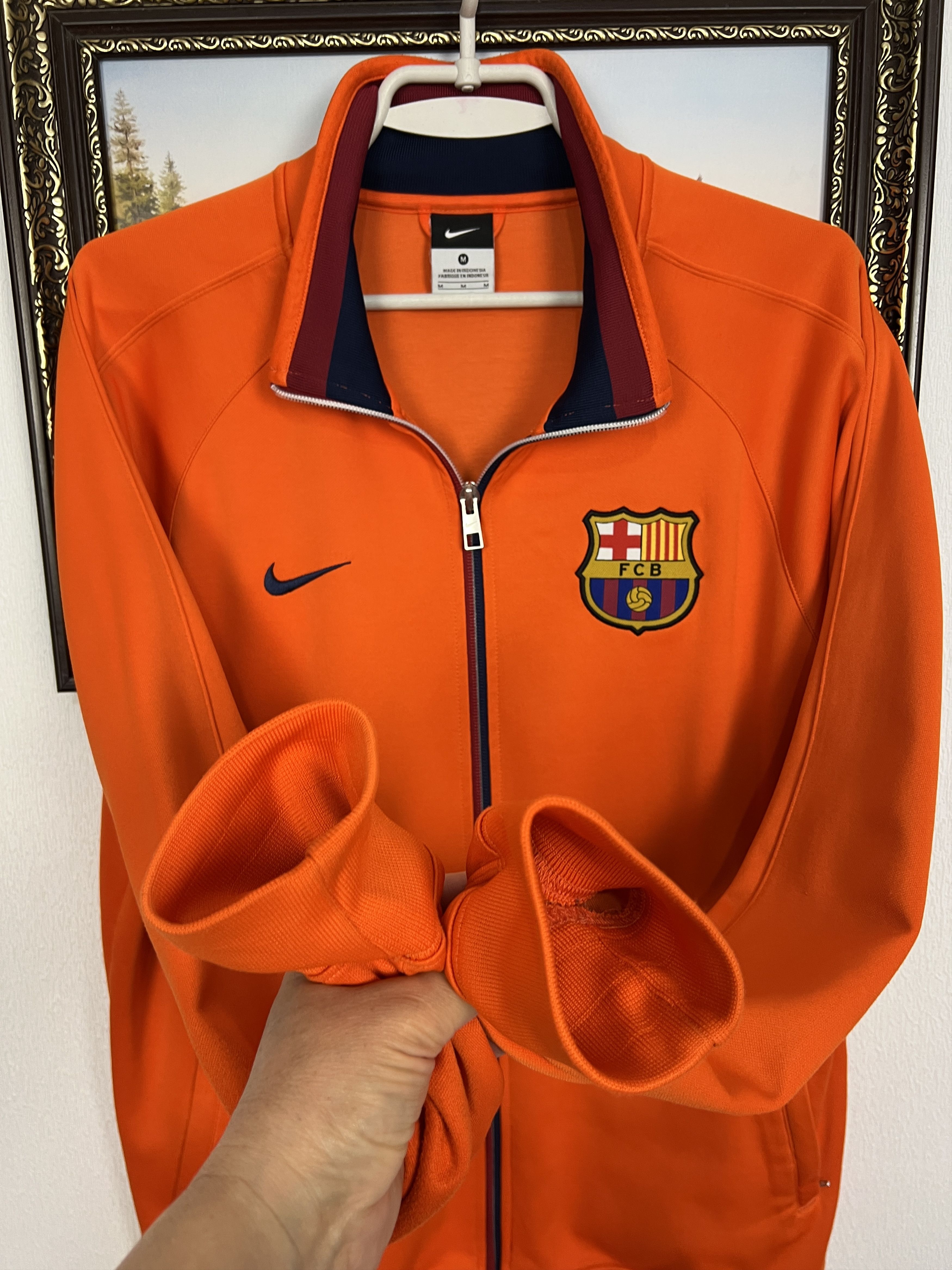 Nike Vintage Nike FC Barcelona Football Jacket Soccer Track Top Size US M / EU 48-50 / 2 - 6 Thumbnail