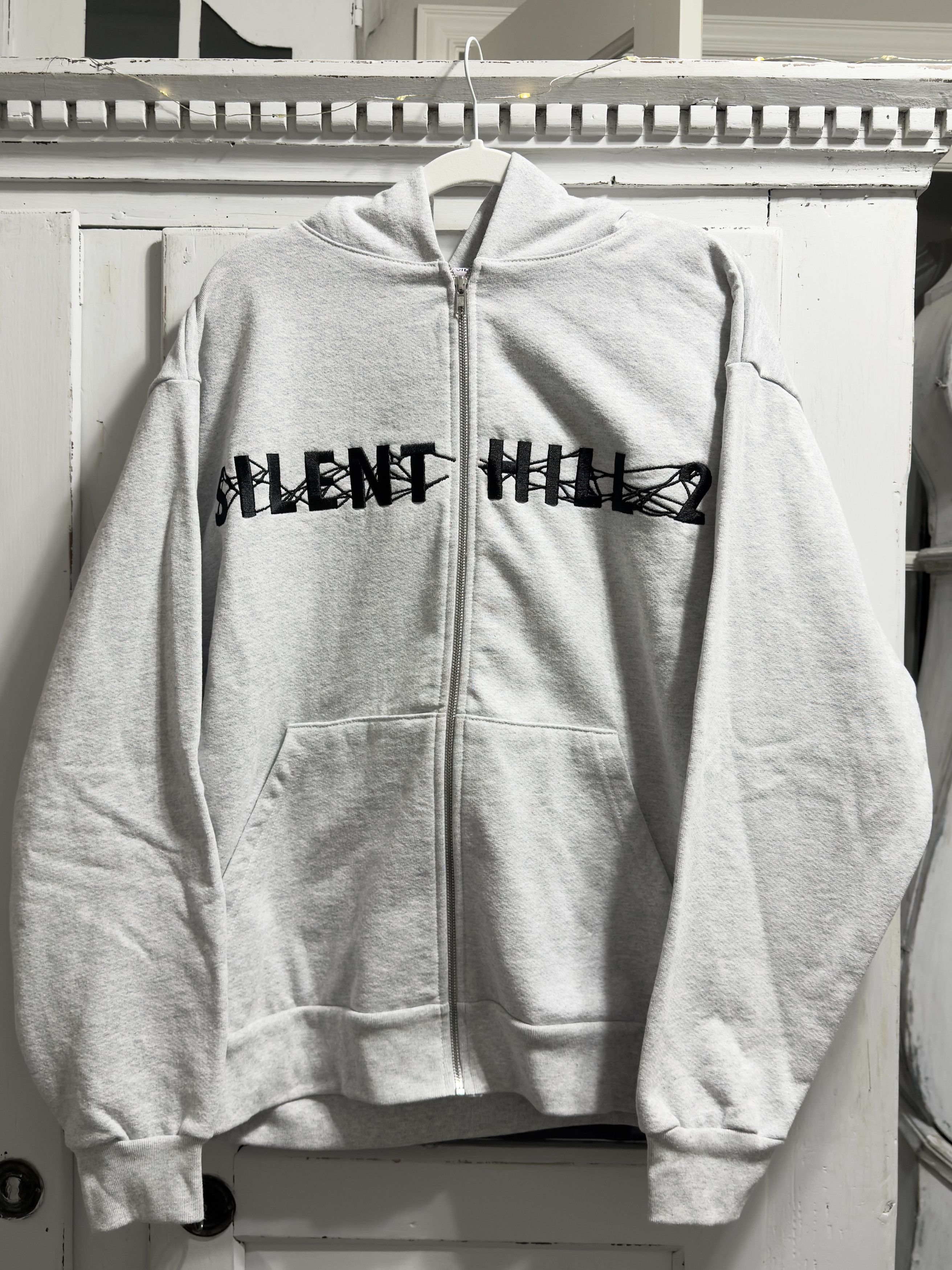Online Ceramics Silent Hill 2 Embroidered Zip Up Fleece Hoodie Size US L / EU 52-54 / 3 - 1 Thumbnail