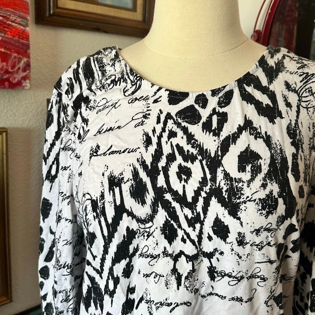 Other ruby rd black and white abstract long sleeve shirt Size M / US 6-8 / IT 42-44 - 2 Thumbnail