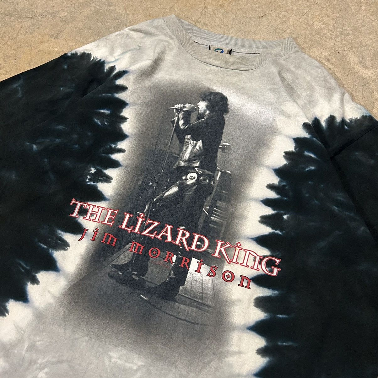 Band Tees × Liquid Blue × Vintage Crazy Vintage 90s Liquid Blue Jim Morrison Lizard King Tee Size US XL / EU 56 / 4 - 3 Thumbnail
