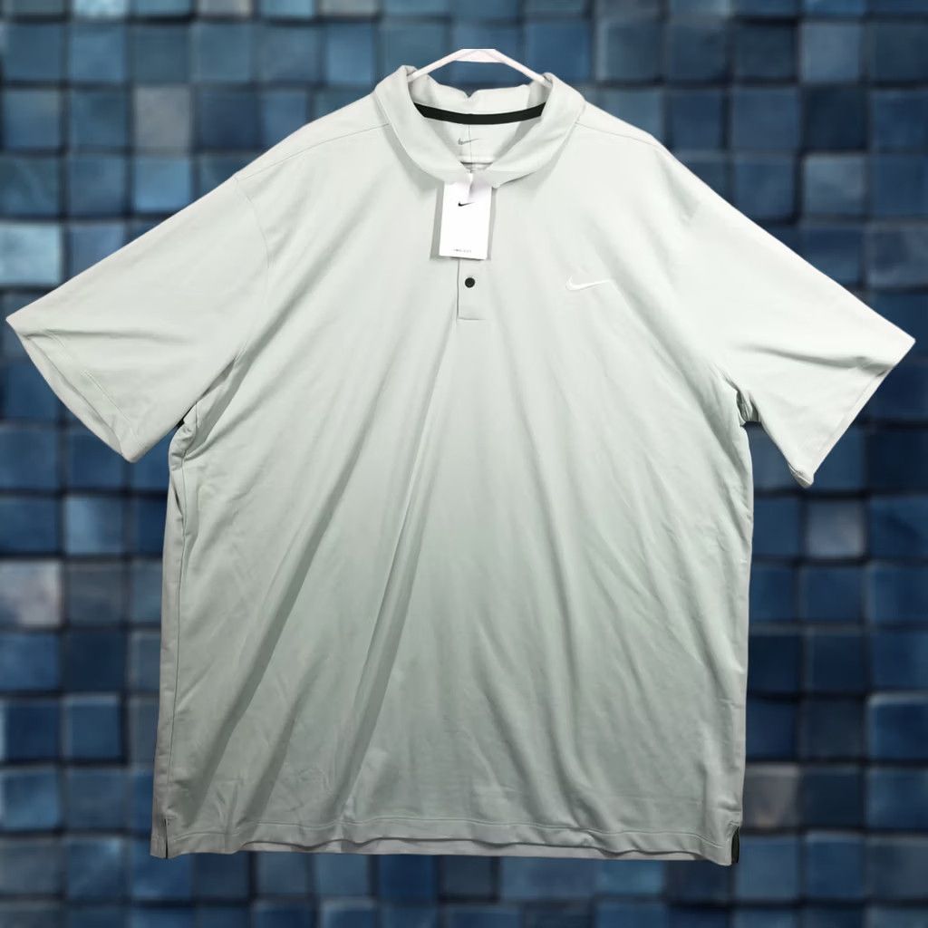 Nike Nike Polo Shirt Top Football Tennis 3XLT Mens Green Dri-Fit Logo Polo Shirt Nike Dry Golf Football Soccer Tennis Regular Short Sleeve Size US XXL / EU 58 / 5 - 1 Thumbnail