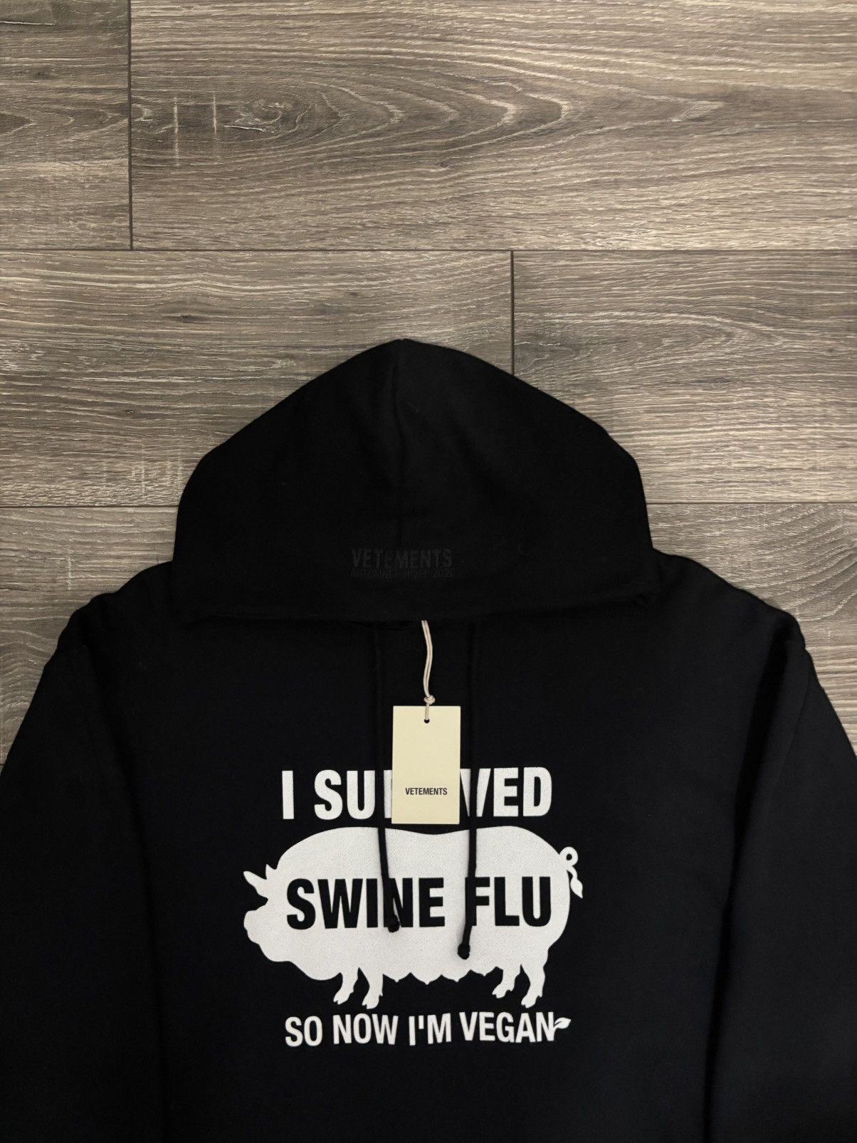 Vetements Vetements AW/20 Swine Flu Vegan Masked Hoodie W/Tags 🐖 Size US S / EU 44-46 / 1 - 3 Thumbnail