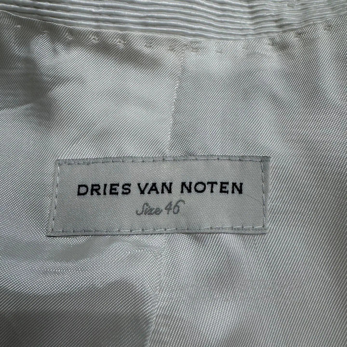 Dries Van Noten White Single-Button Light Jacket Blazer. Size US M / EU 48-50 / 2 - 3 Thumbnail