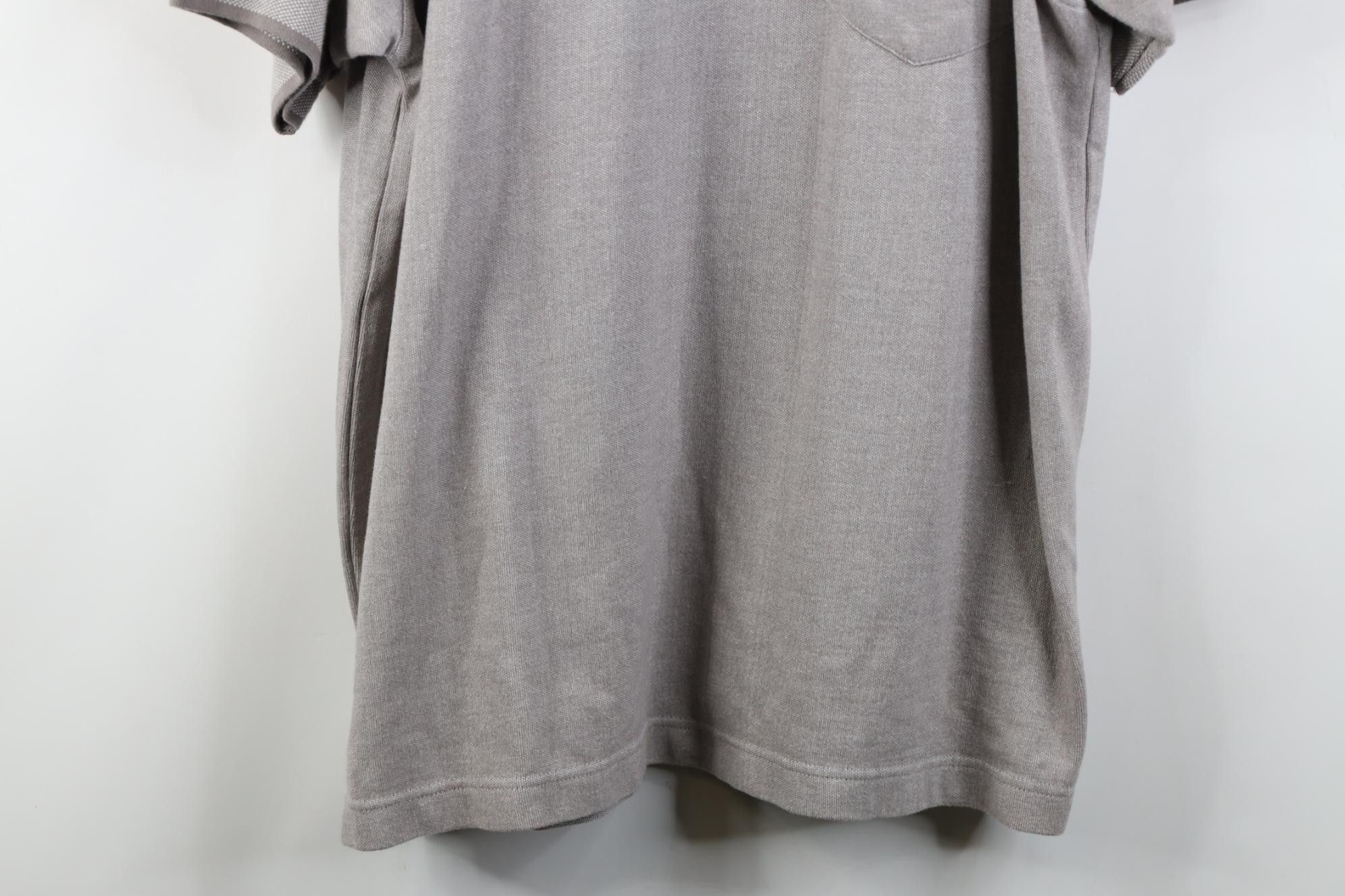 Vintage Vintage 90s Streetwear Heavyweight Knit Golf Polo Shirt Gray Size US XL / EU 56 / 4 - 3 Thumbnail