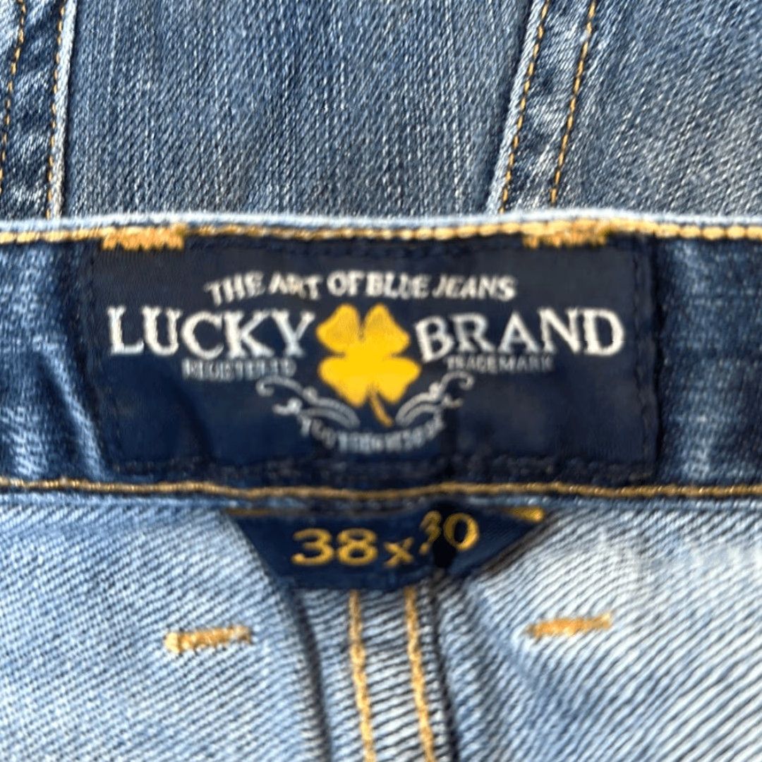 Lucky Brand Lucky Brand 329 Classic Straight Jeans Men's Blue Denim Size 38x30 Medium Wash Size US 38 / EU 54 - 7 Thumbnail