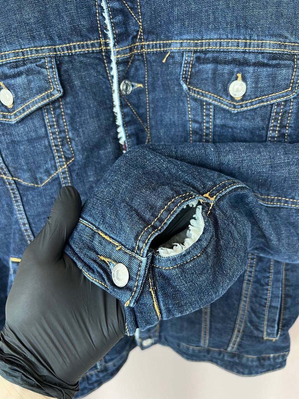 Dsquared2 Dsquared2 Denim Jacket Size 50 or S/M Sherpa Fur Collar Size US M / EU 48-50 / 2 - 11 Thumbnail