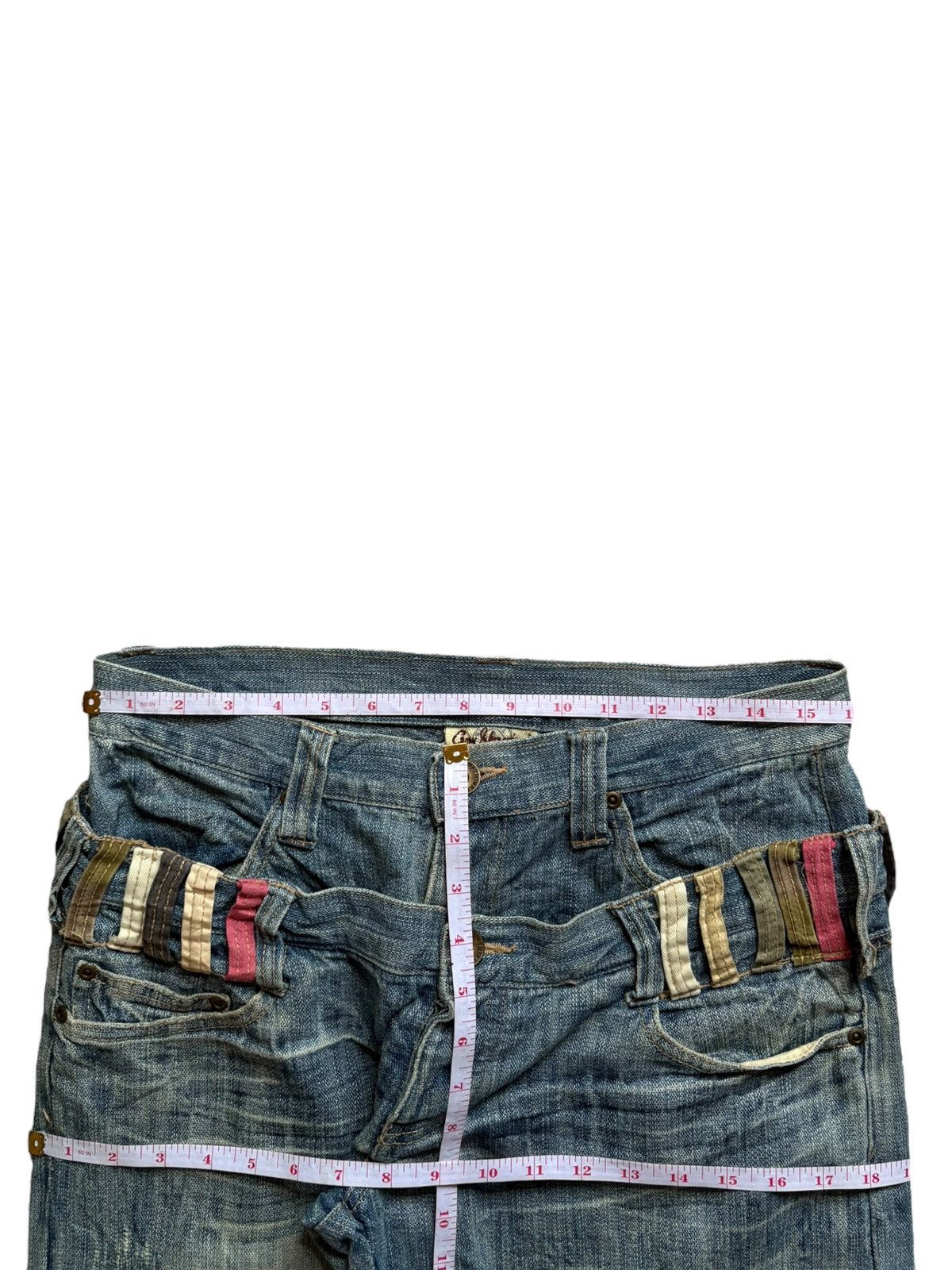 Japanese Brand Vintage Japanese Brand Double Waist Mud Wash Baggy Jeans Size US 32 / EU 48 - 13 Thumbnail