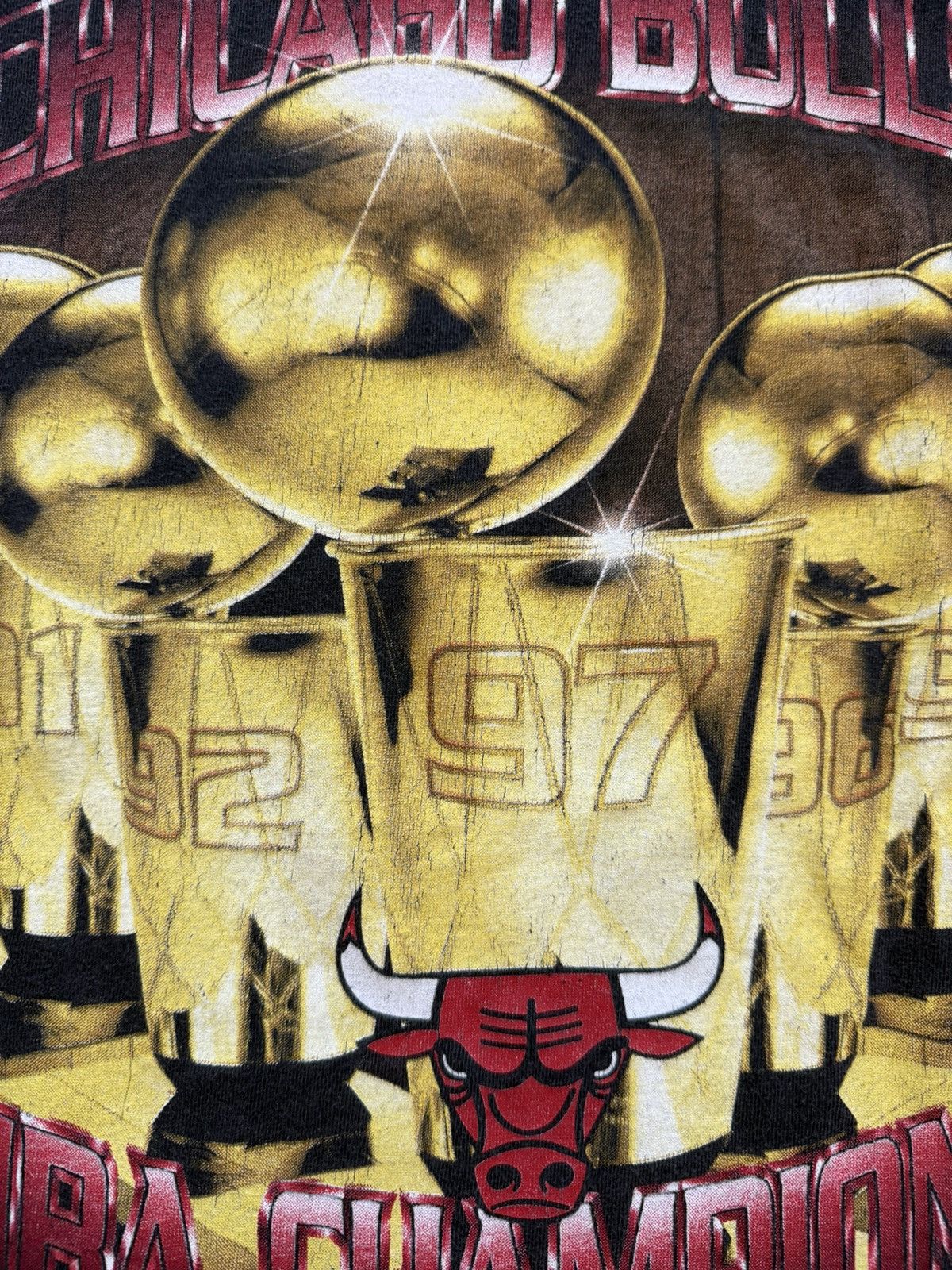 Starter Vintage Chicago Bulls Dynasty NBA Champions Shirt Size US L / EU 52-54 / 3 - 6 Thumbnail
