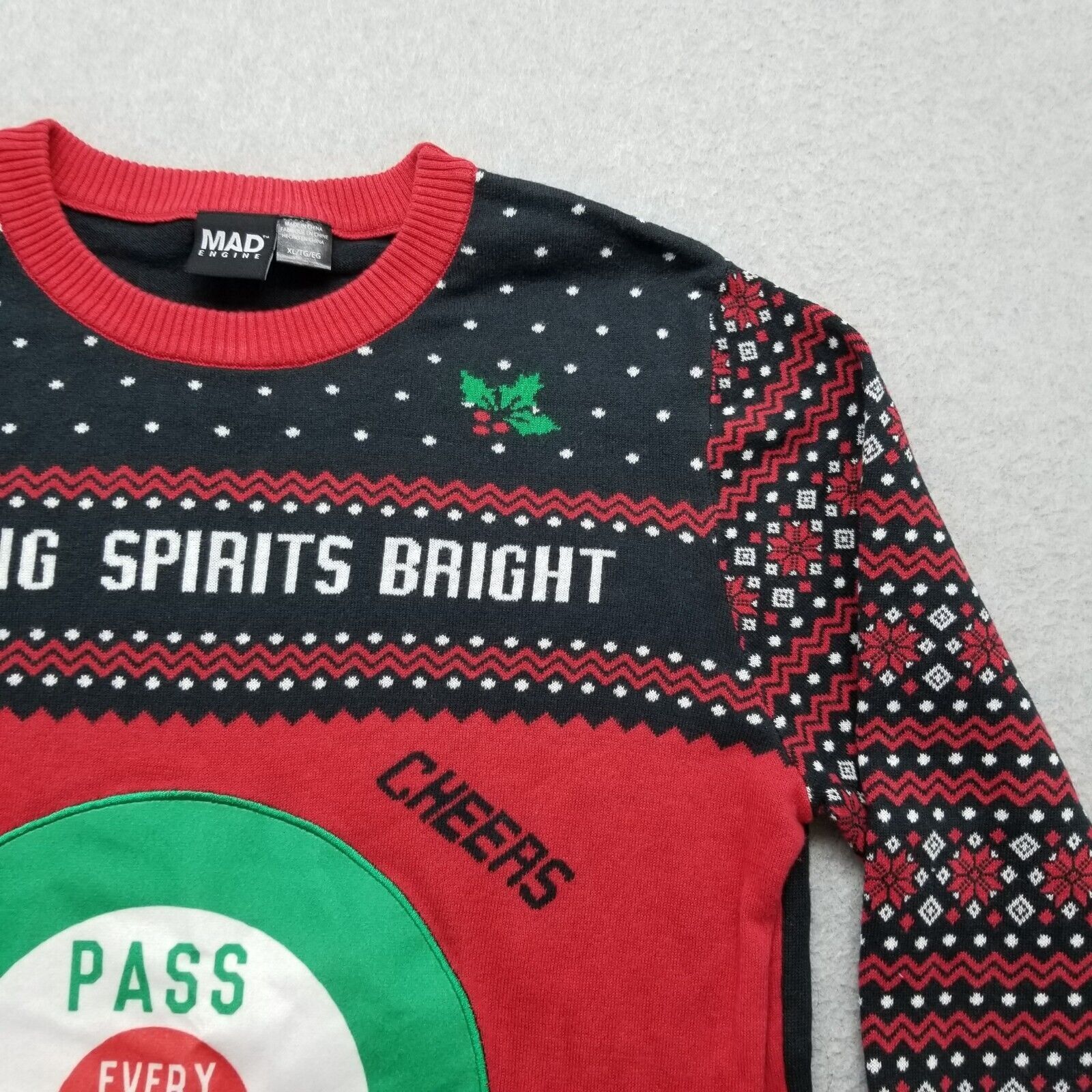 Other Christmas Sweater Men XL Long Sleeve Crew Neck Pullover Size US XL / EU 56 / 4 - 4 Thumbnail