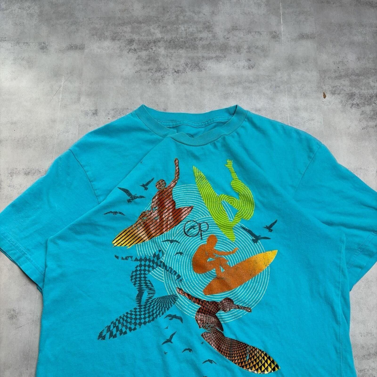 Ocean Pacific Y2K Teal Ocean Pacific Surf Grunge Skater T-Shirt Size US M / EU 48-50 / 2 - 3 Thumbnail