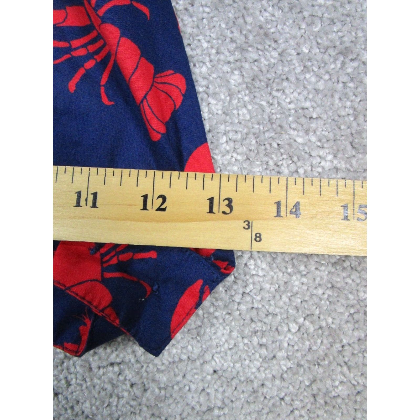 Vintage Eva Franco Crop Top Womens 0 Petite Blue Red Lobster New Size XS / US 0-2 / IT 36-38 - 6 Thumbnail
