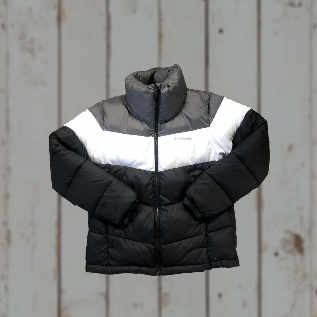 Vintage Columbia Jacket Women's Small Black Gray White Puffer Full Zip Insulated Warm Size S / US 4 / IT 40 - 1 Thumbnail