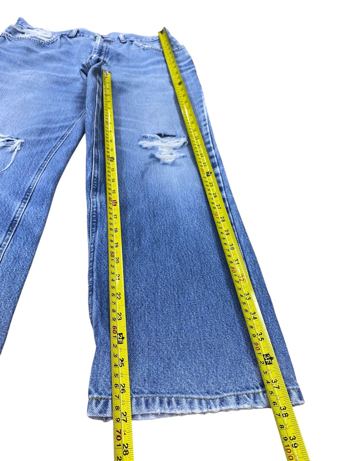 Lee Lee Brand Ripped Whiskers Style Loose Jeans Size US 32 / EU 48 - 11 Thumbnail